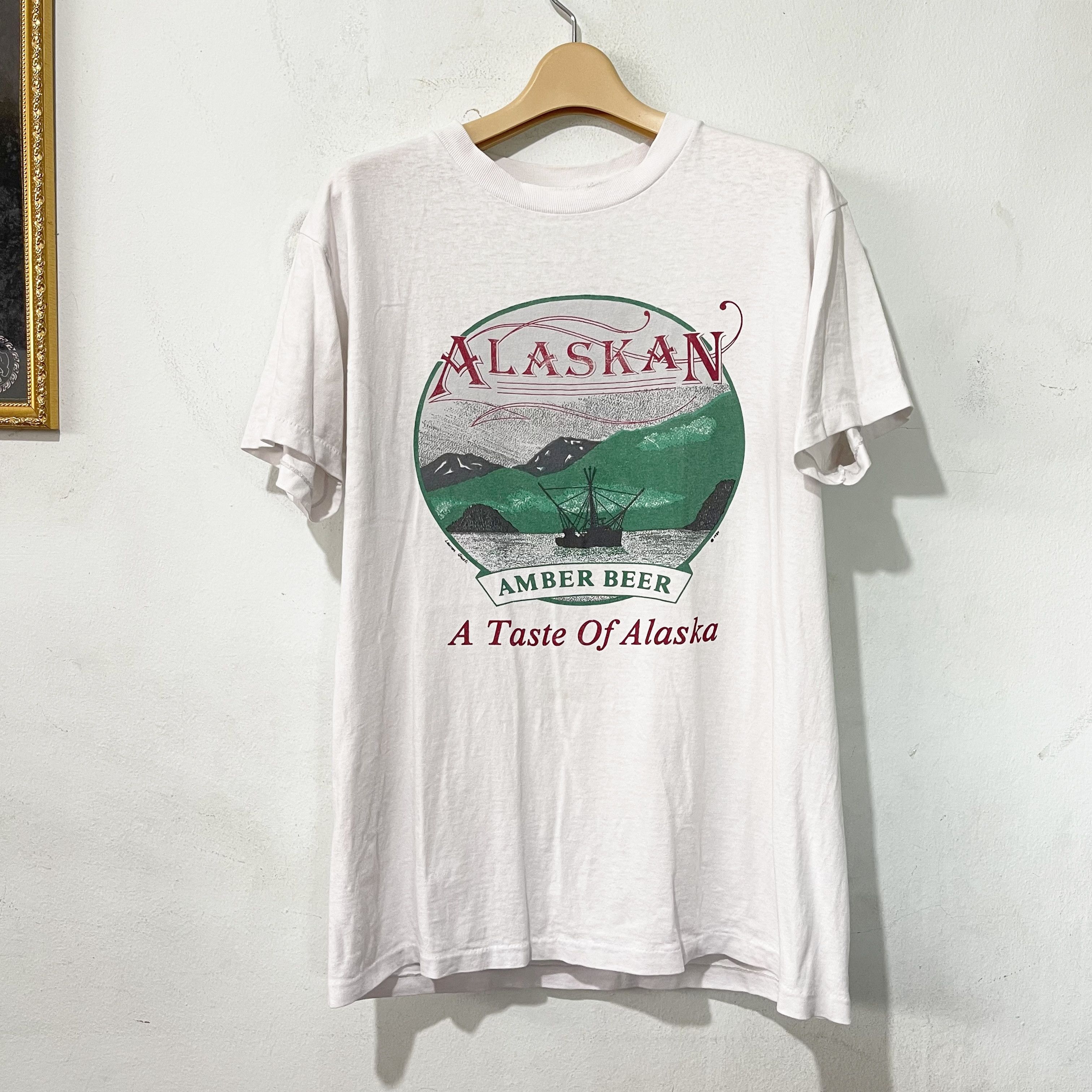 Vintage Vintage 1989 Alaska Beer T-Shirt Size US M / EU 48-50 / 2 - 1 Thumbnail