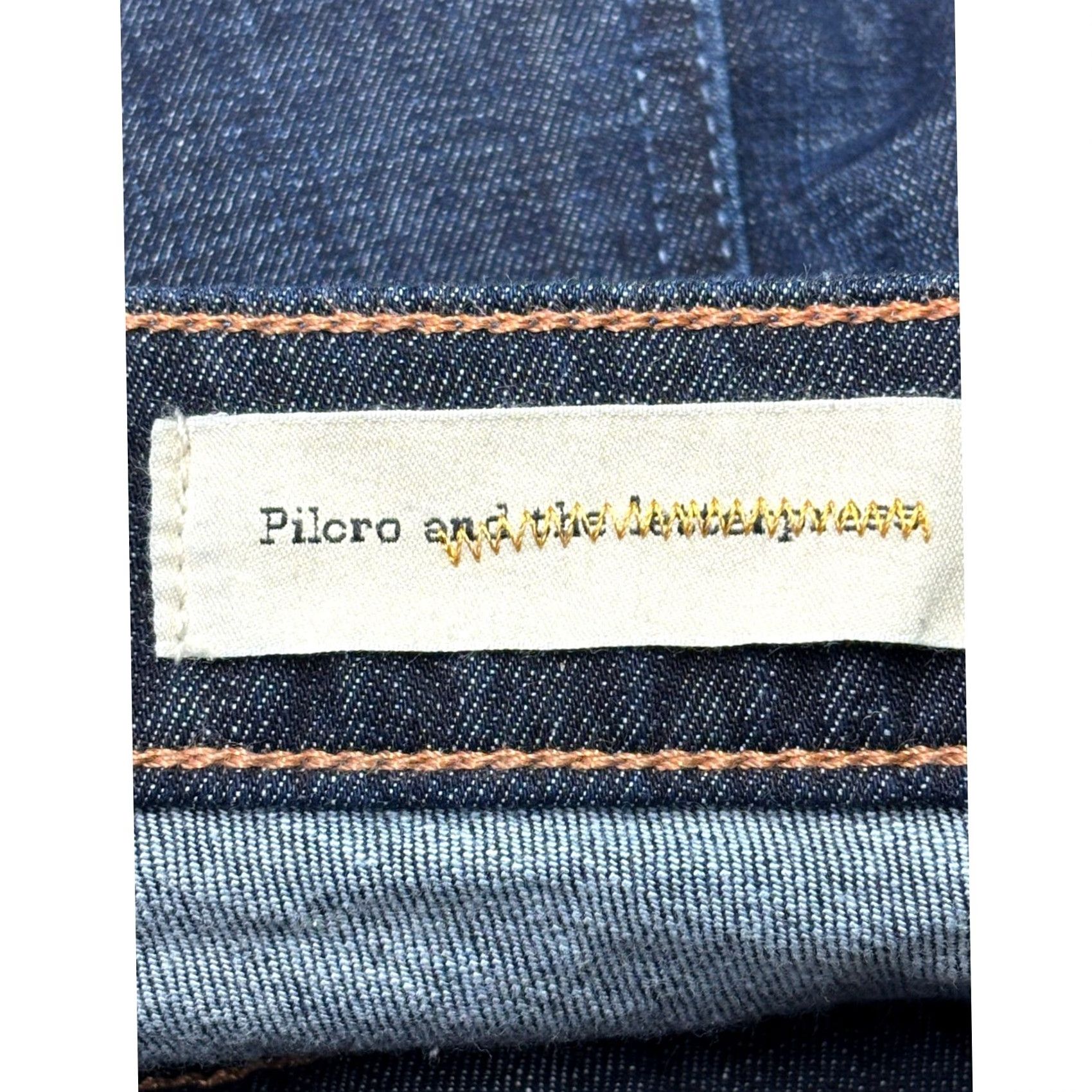 Vintage Pilcro and the Letterpress Stet Slim Jeans Dark Wash Denim Size 28x32 Womens Slim Stretch 5-Pocket Pocket Zip Button Blue Medieval? Size 28" / US 6 / IT 42 - 5 Thumbnail