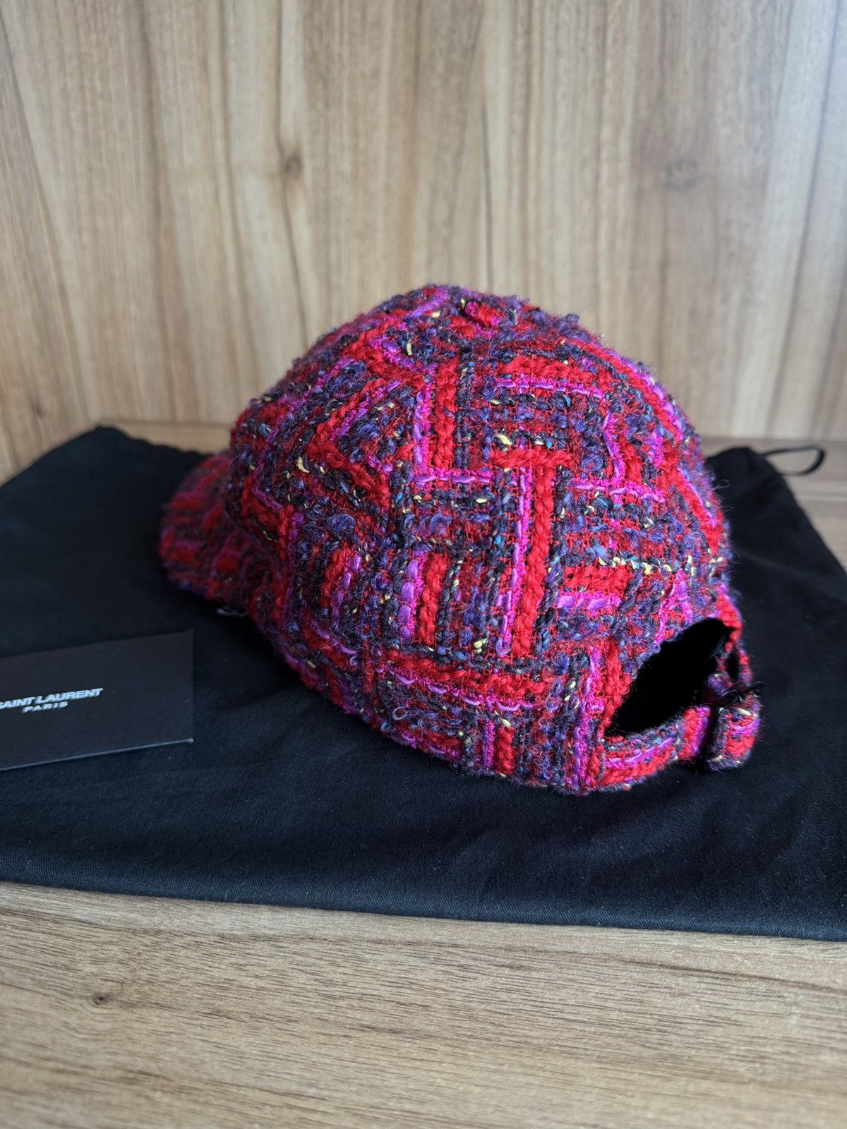 Saint Laurent Paris 🔥🔥 Saint Laurent Paris SL Logo Tweed Cap Size ONE SIZE - 3 Thumbnail
