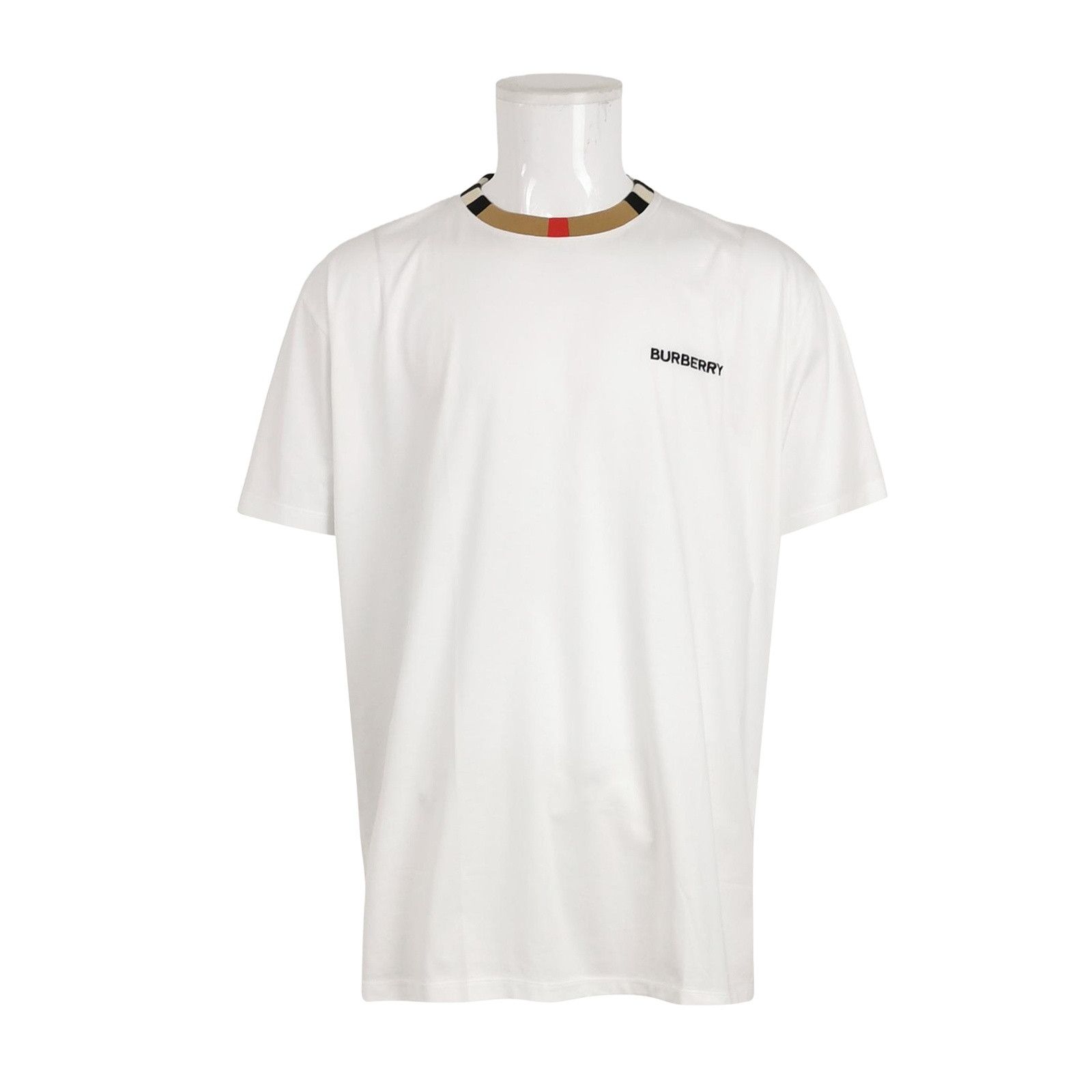 Burberry Burberry Stripe Trim Logo T-Shirt L Size US L / EU 52-54 / 3 - 1 Thumbnail