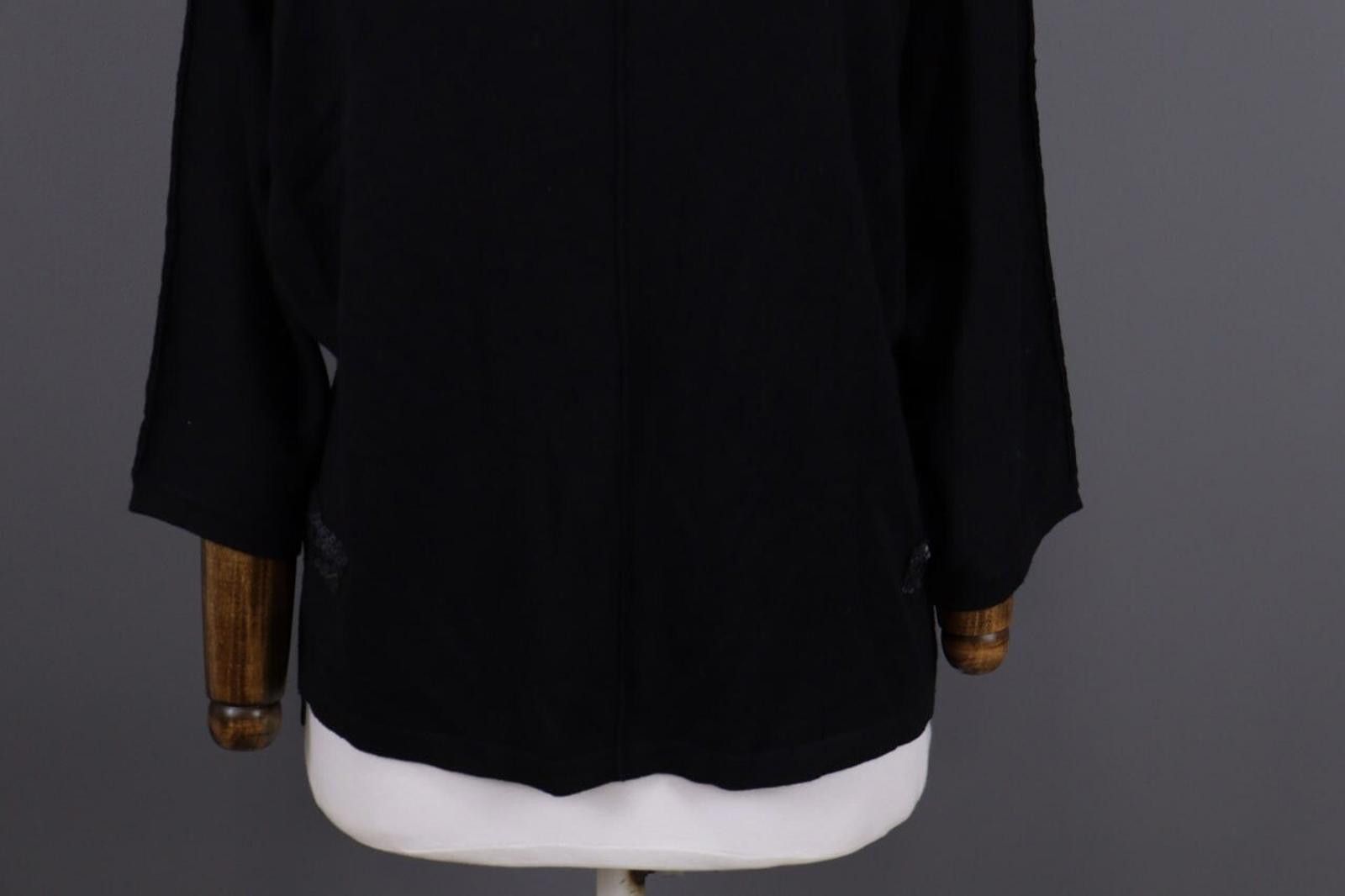 Escada LAUREL Black Lagenlook Relaxed Sweater Size I 48 / USA 12 Size XL / US 12-14 / IT 48-50 - 3 Thumbnail