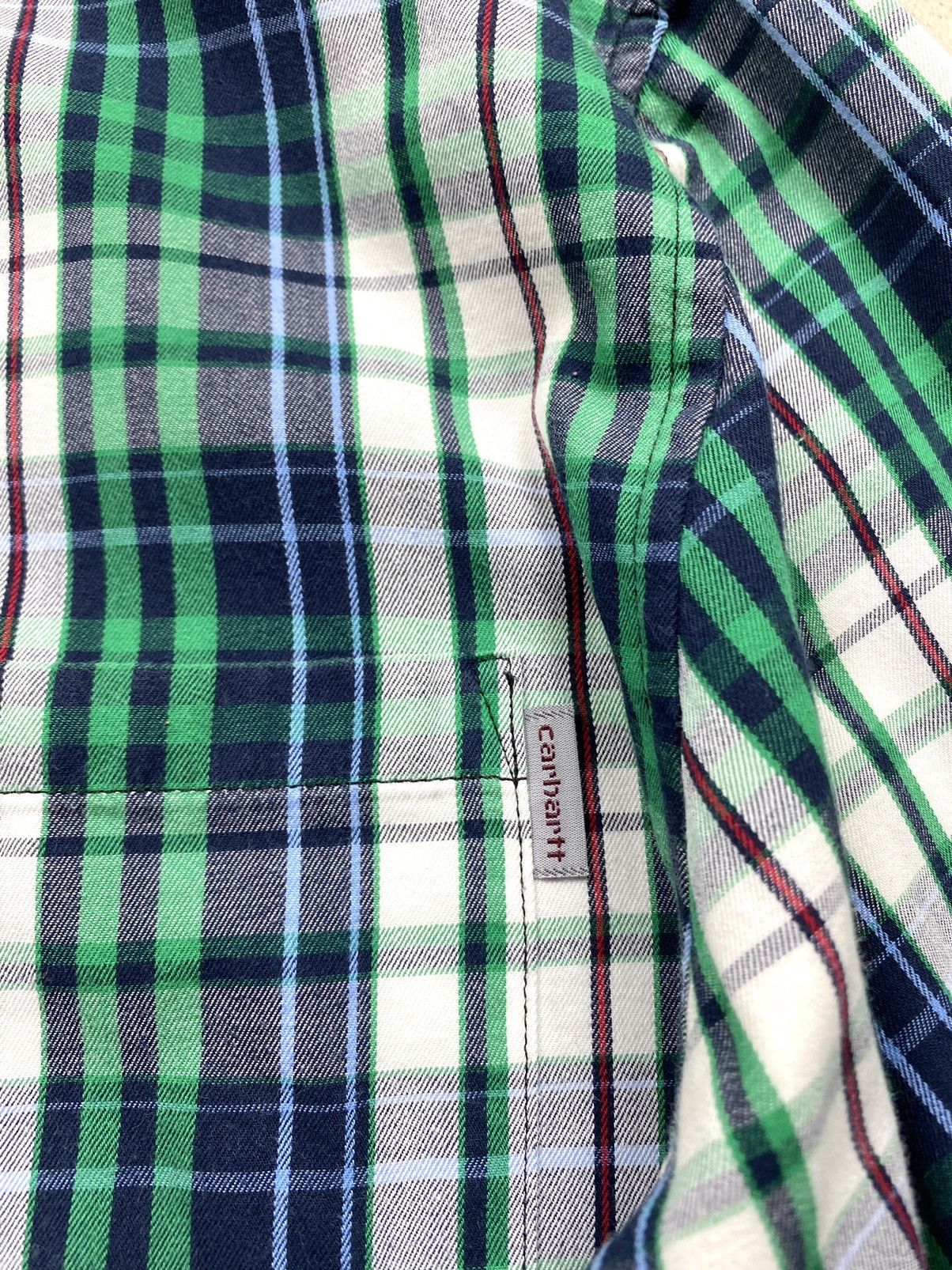 Carhartt Y2K Vintage Carhartt Checkered Plaid Shirt Hype Flannel Size US L / EU 52-54 / 3 - 5 Thumbnail
