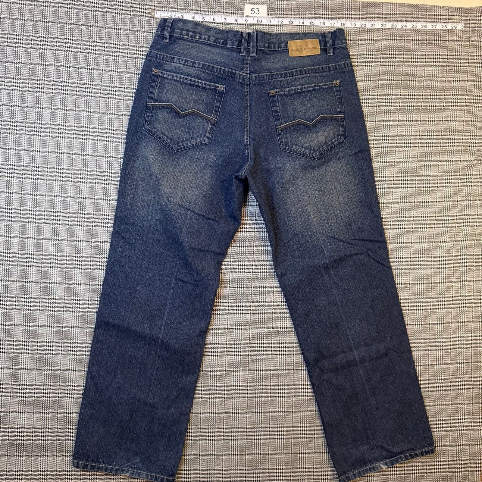 The Unbranded Brand Michael Brandon Men's Jeans Blue Denim Straight Leg 36x30 Size US 36 / EU 52 - 1 Thumbnail