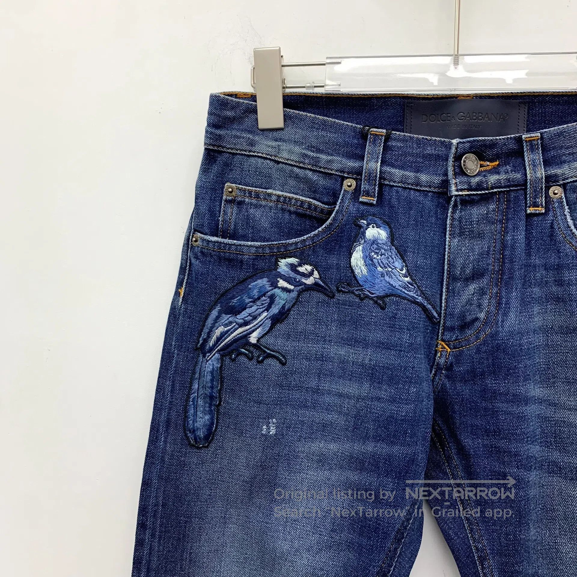 Dolce & Gabbana Dolce Gabbana Dark Blue Washed Destroyed Design Cotton Cas Size US 28 / EU 44 - 3 Thumbnail