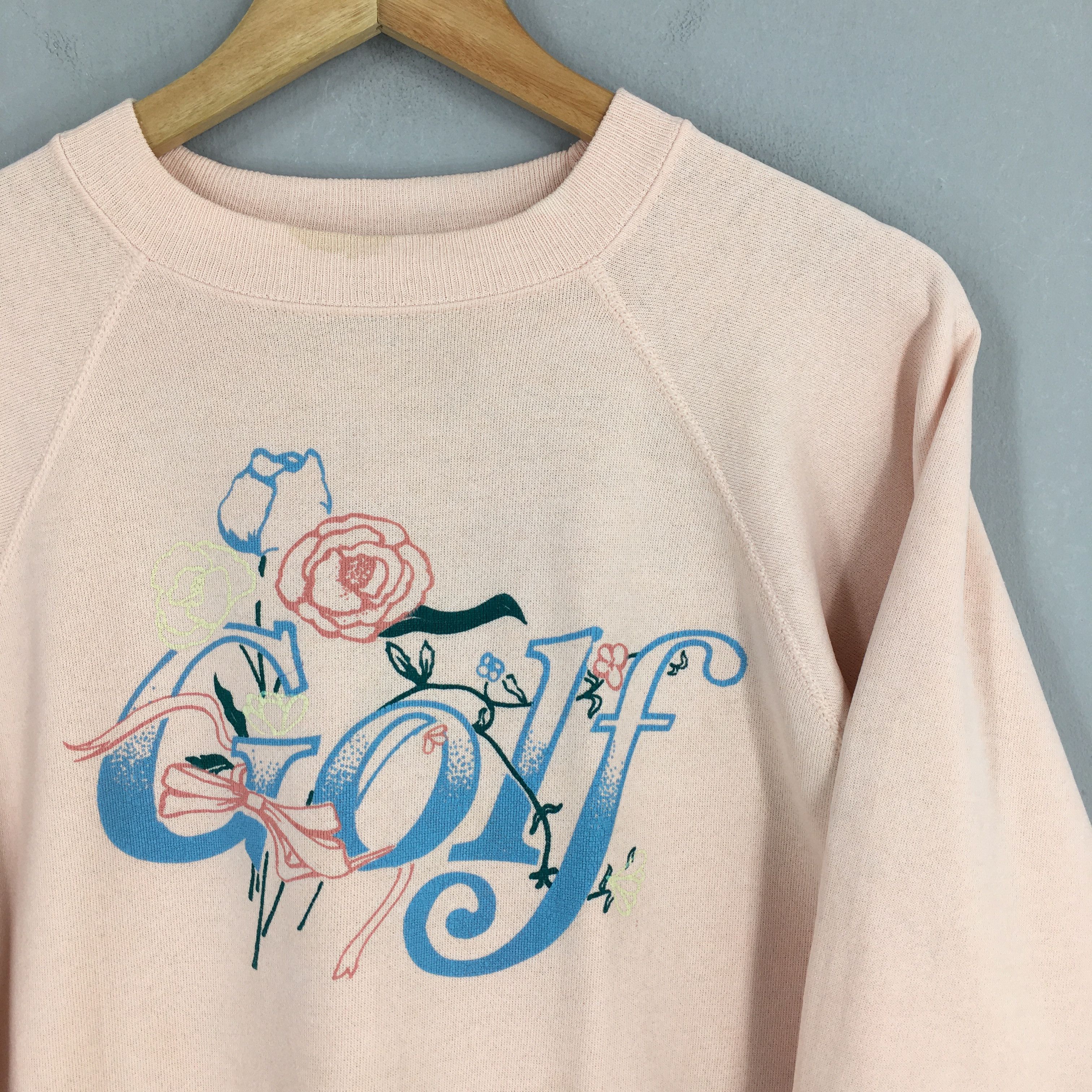 Hanes Vintage Playing Golf Women Sweatshirt XLarge Size US XL / EU 56 / 4 - 2 Thumbnail