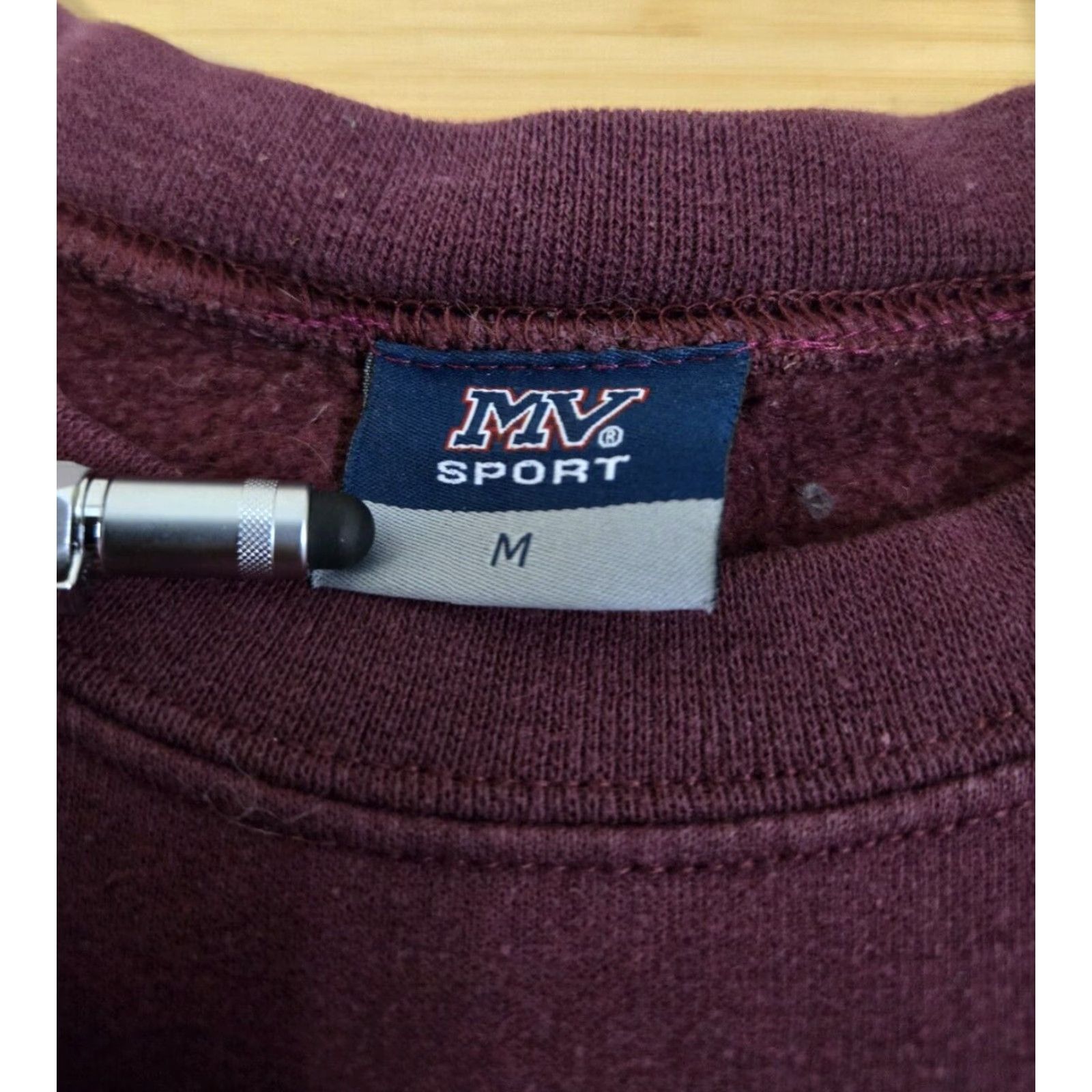 Vintage VINTAGE MV Sport Harvard University Ivy Burgundy Pullover Sweatshirt M Mens Crew Neck Cotton Blend Fleece Logo University 90s? (ignore) Size US M / EU 48-50 / 2 - 6 Thumbnail