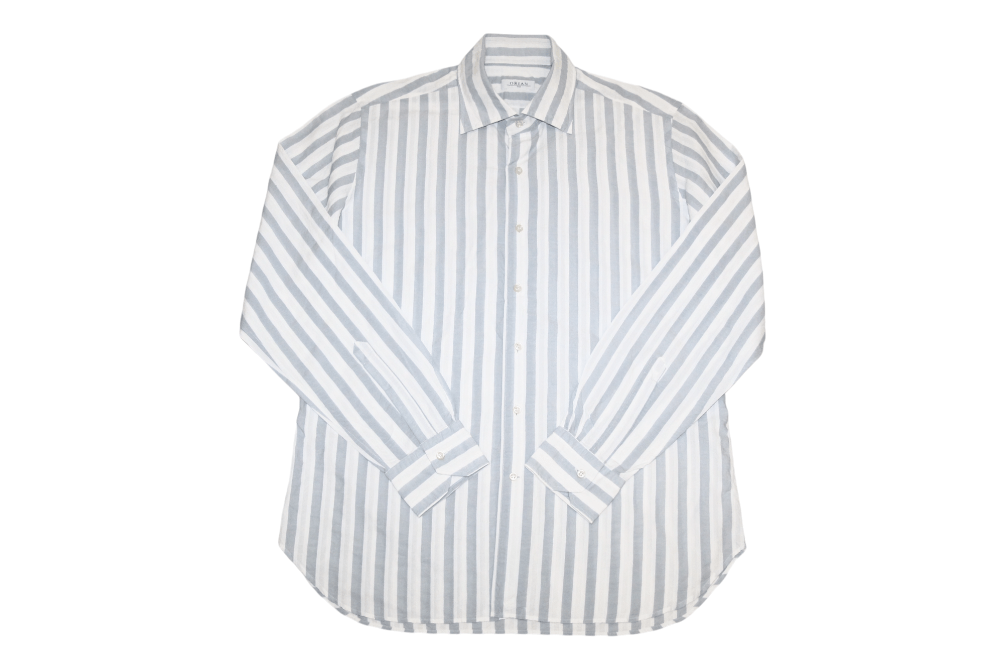 Ermenegildo Zegna ORIAN 1968 Cotton Viscose Wide Stripe Casual Shirt Size US XL / EU 56 / 4 - 1 Thumbnail
