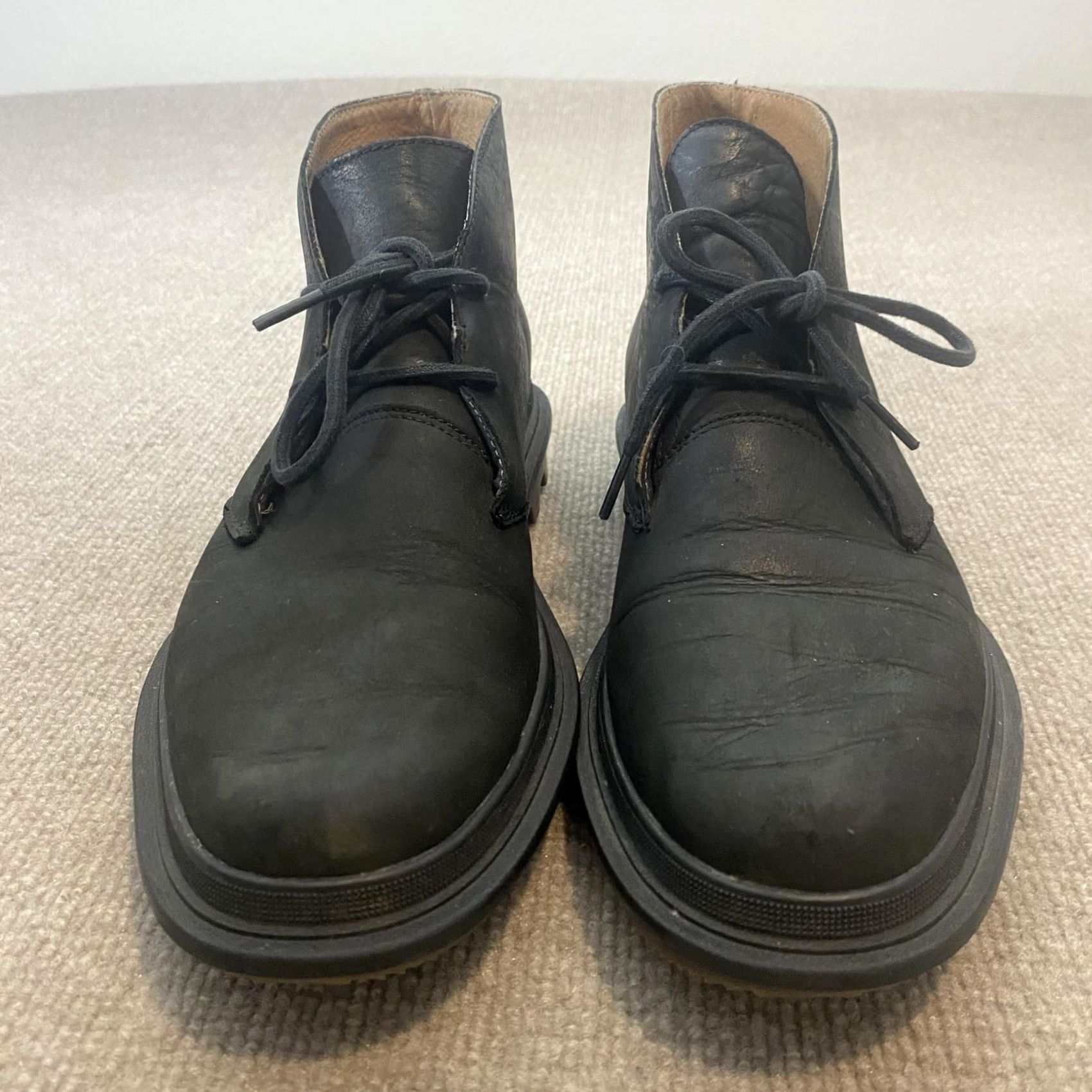Sorel Black Leather Chukka Ankle Boots Mens Size 9 