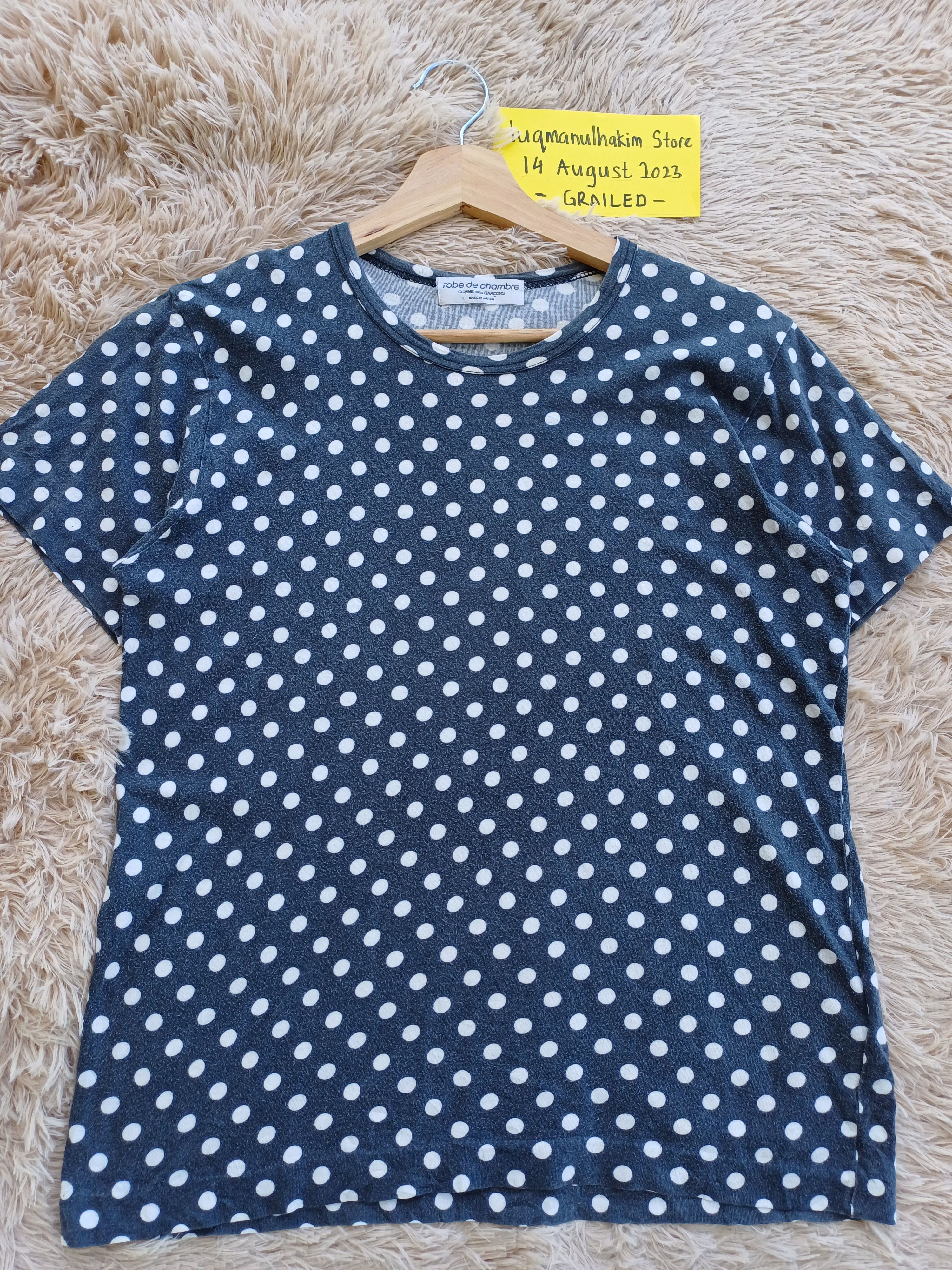 Comme des Garcons Vtg 90's robe de chambre COMME des GARCONS Polka Dot Shirt Size S / US 4 / IT 40 - 4 Thumbnail