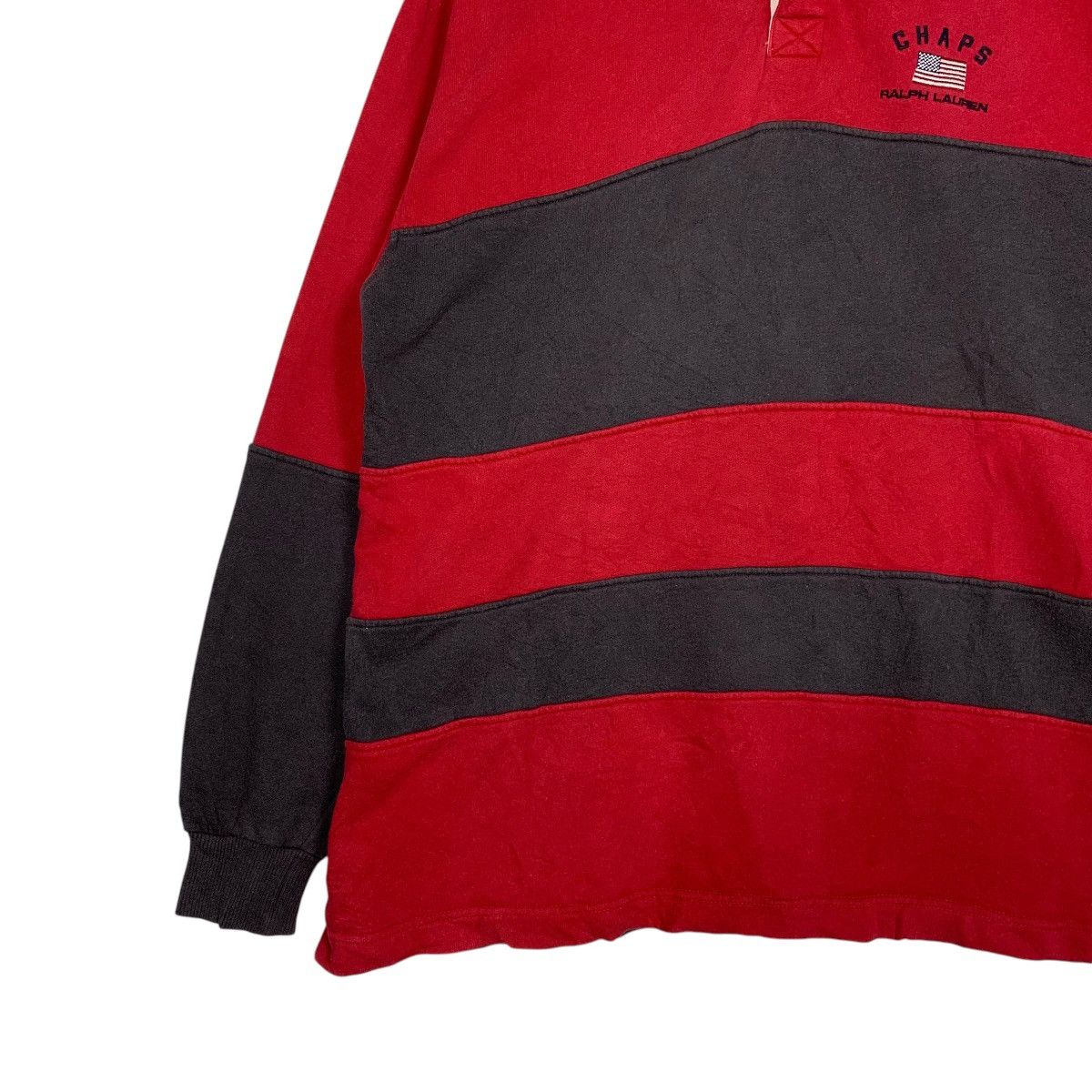 Chaps Ralph Lauren Chaps Ralph Lauren Stripe Polo Sweater Size US L / EU 52-54 / 3 - 3 Thumbnail