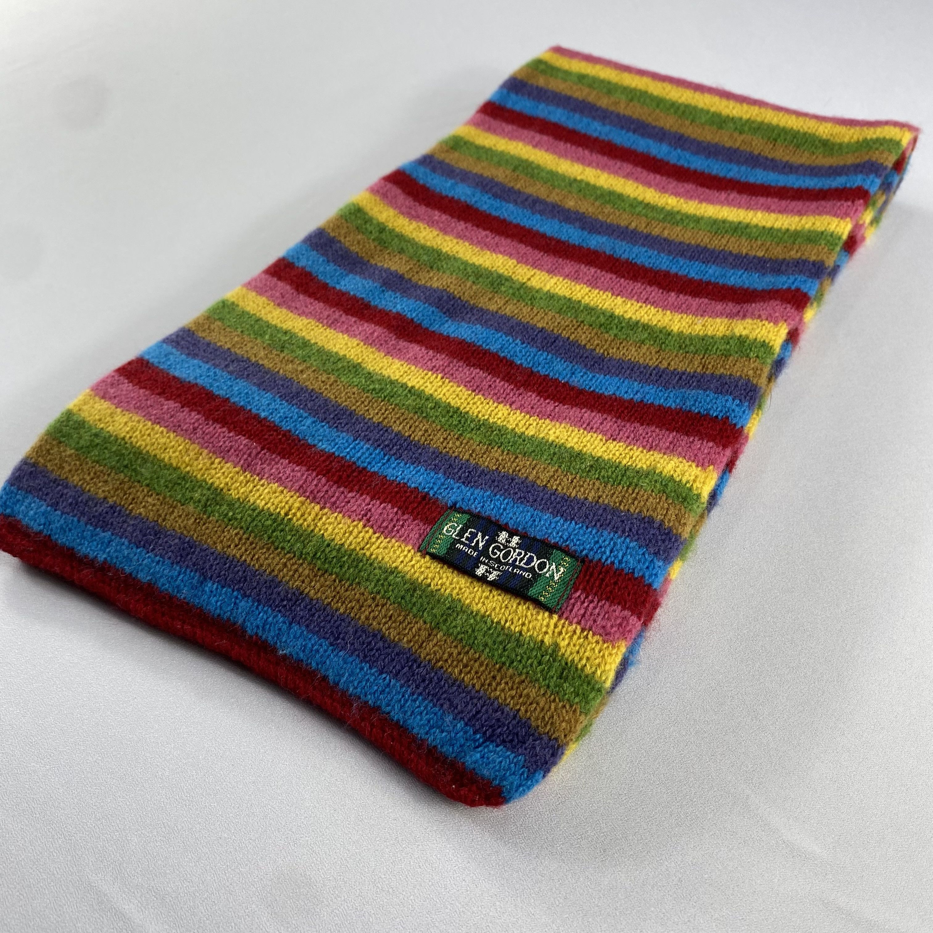 Vintage Glen Gordon Stripe Scarf Neck Wrap Muffler Size ONE SIZE - 3 Thumbnail