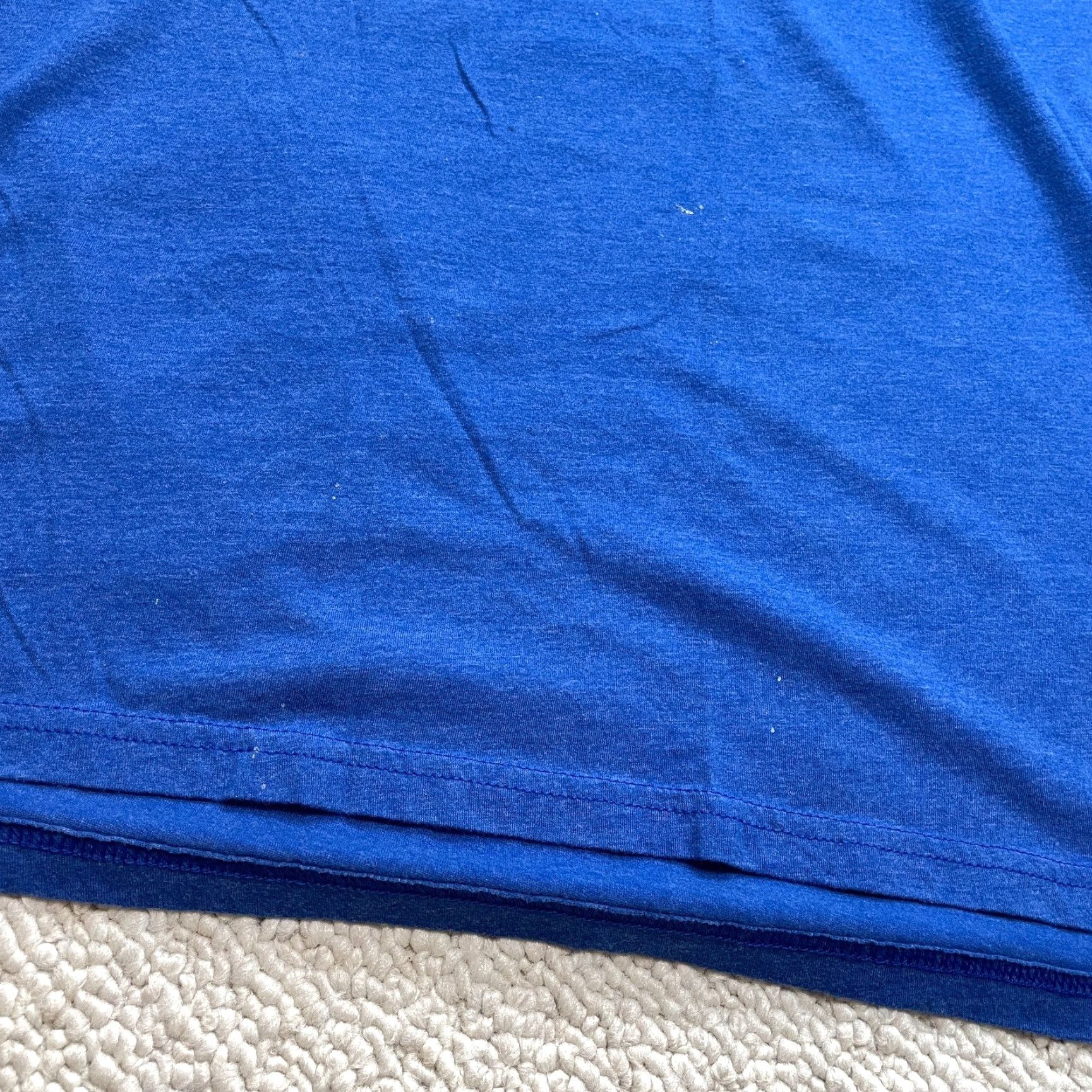 Vintage Unbranded Shirt Mens 2XL Blue Short Sleeve Solid The Blue Ball Logo Gadsen T-Shirt Crew Neck College Music Size US XXL / EU 58 / 5 - 2 Thumbnail