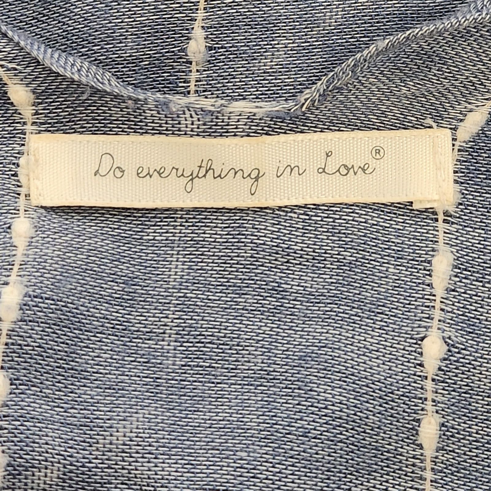 Other Do Everything In Love Blue Cardigan One Size Frayed Hem Size ONE SIZE - 5 Thumbnail