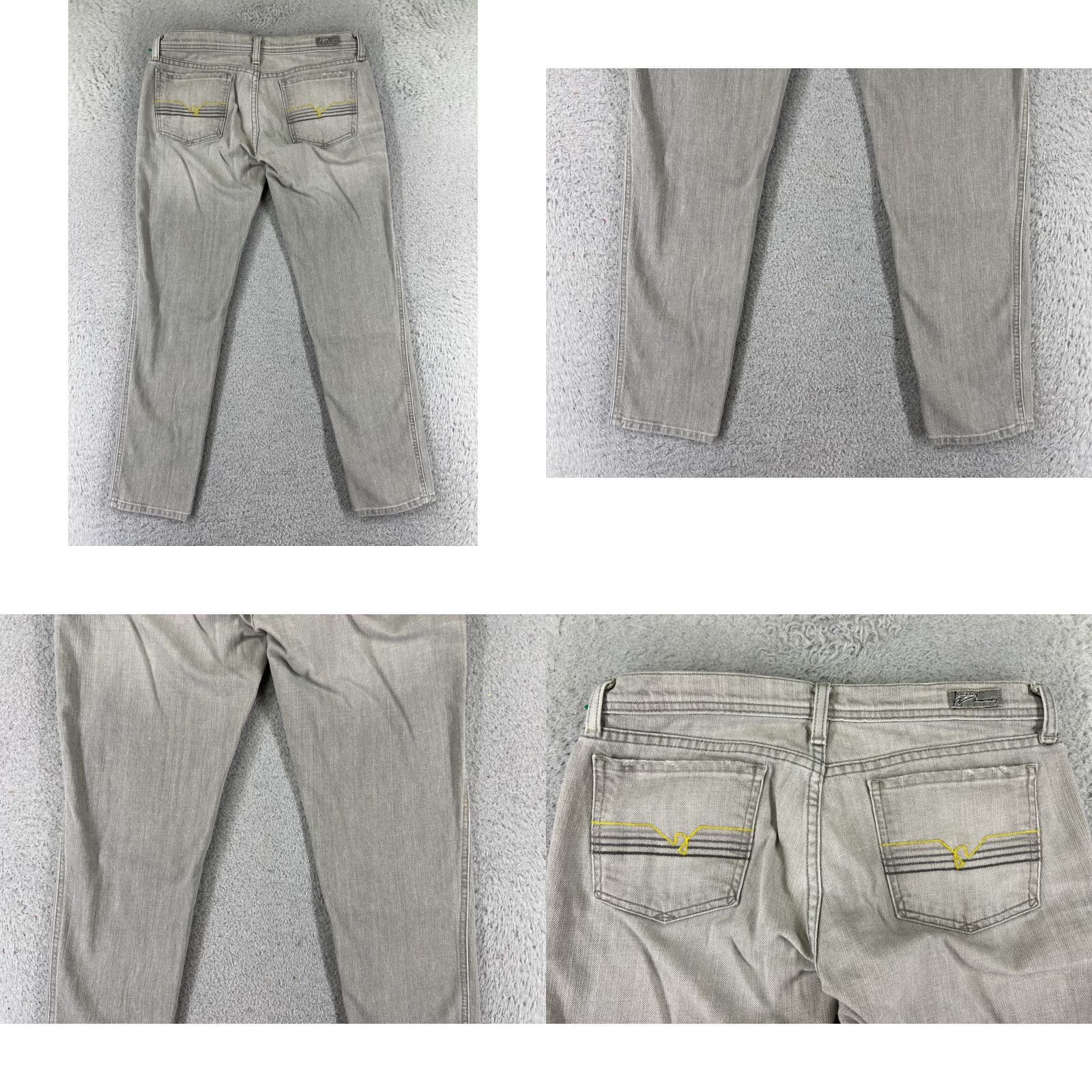 Citizens Of Humanity Citizens of Humanity Ingrid Jeans Women 29 Gray Denim Ankle Skinny 5-Pocket Distressed Modern American Western Cigarettes? Size 29" - 10 Thumbnail