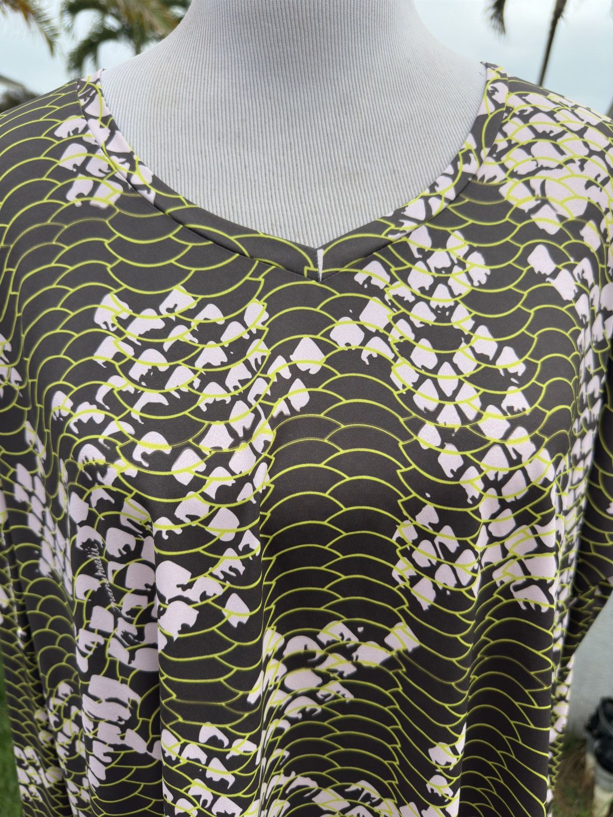 Other Manuhealii Blouse Long Sleeves Green Hawaiian Women's S Size S / US 4 / IT 40 - 3 Thumbnail