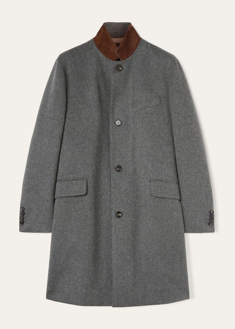 Loro Piana o1w1db10226 FAN1955 Martingala Coat in Grey Size US M / EU 48-50 / 2 - 7 Thumbnail