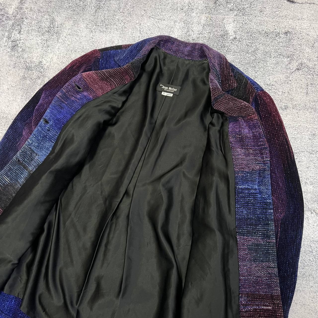 Japanese Brand × Vintage Joan McGee 100% Silk Pixelated Hand-Woven Jacket Size L Size US L / EU 52-54 / 3 - 2 Thumbnail