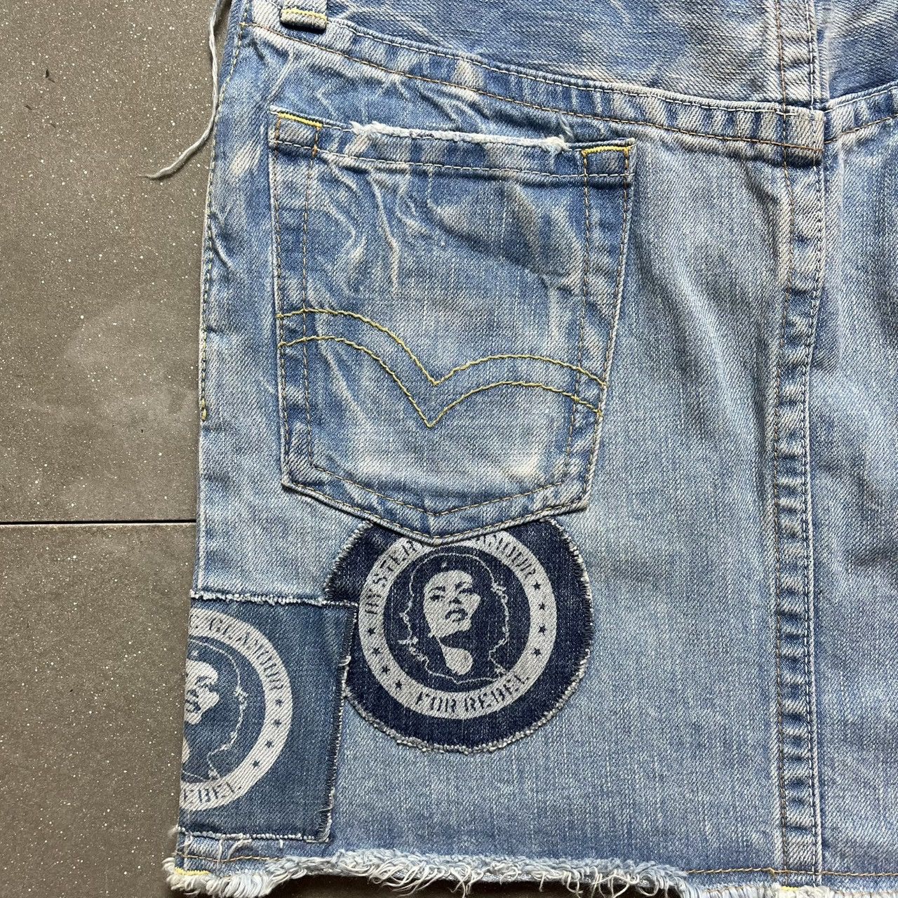 Hysteric Glamour × Le Grande Bleu (L.G.B.) Hysteric Glamour Denim Mini Skirt Size 31" - 12 Thumbnail