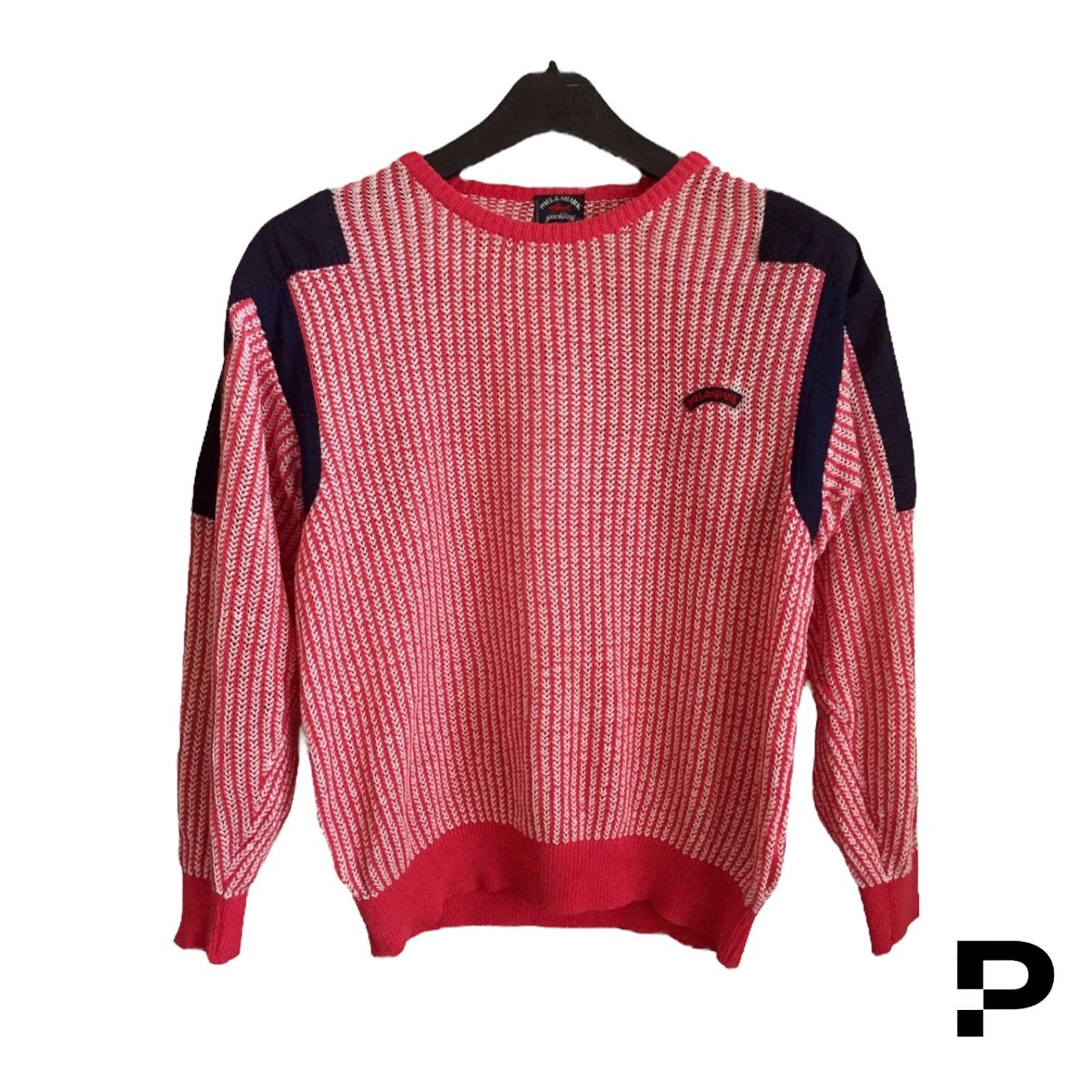 image of Paul Shark Yachting Knit Sweater in Red, Men's (Size Medium)