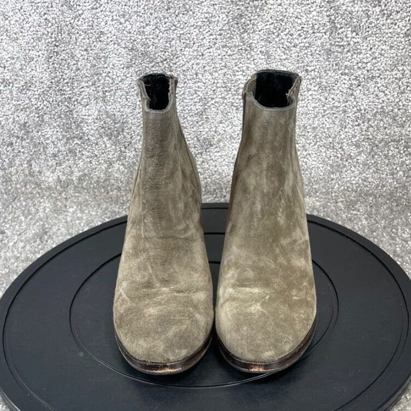 Vintage VINTAGE Wolverine 1000 Mile Samantha Pleet Bootie Womens Size 8.5 M Gray Suede Casual Ankle Block Heel Going Out Size US 6.5 / IT 36.5 - 2 Thumbnail