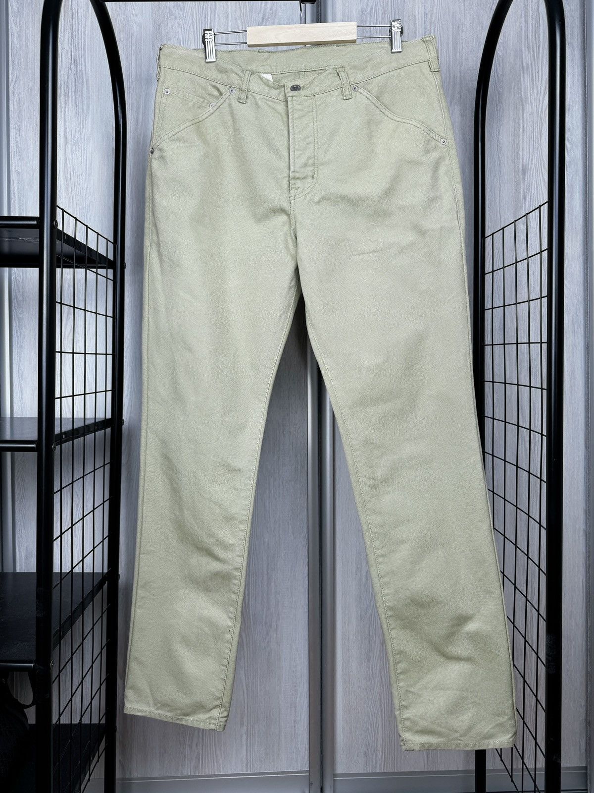 Asphalt Asphalte Beige/Green Denim Twill style Cotton pants Size US 36 / EU 52 - 3 Thumbnail