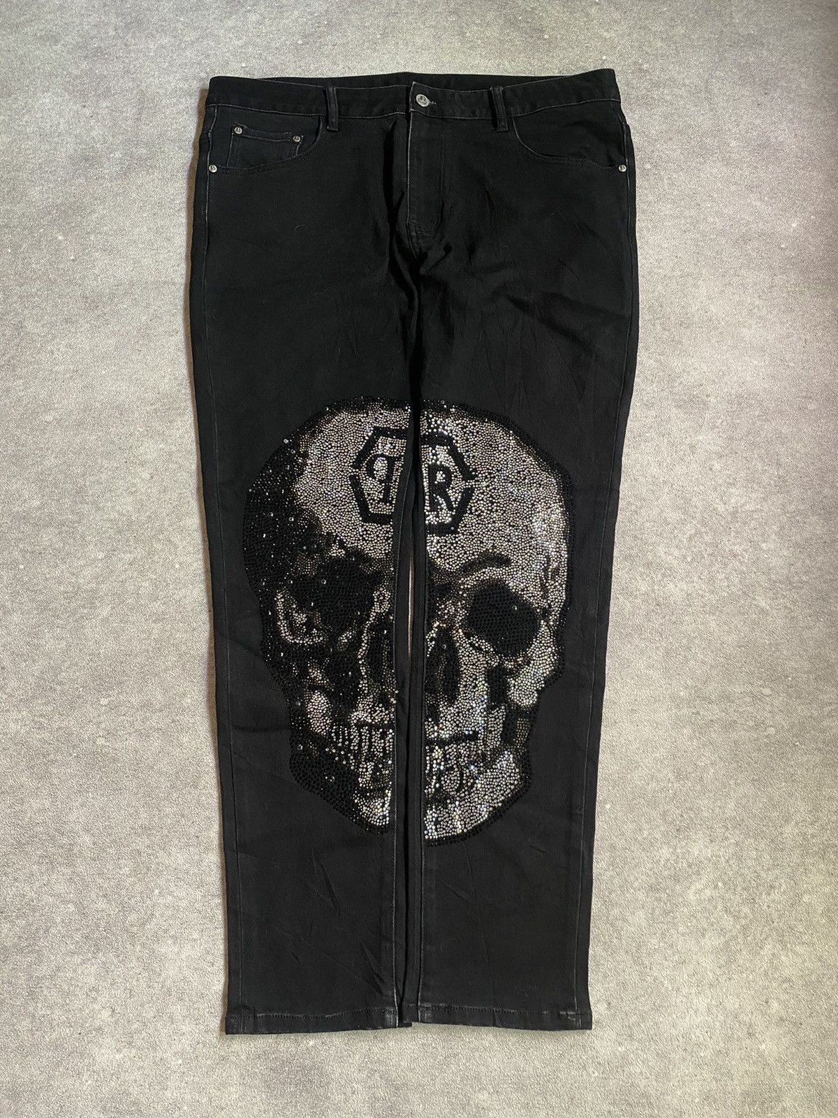 Japanese Brand Japanese Jeans Vintage Skull Studd - Punk Style Size US 40 / EU 56 - 1 Thumbnail