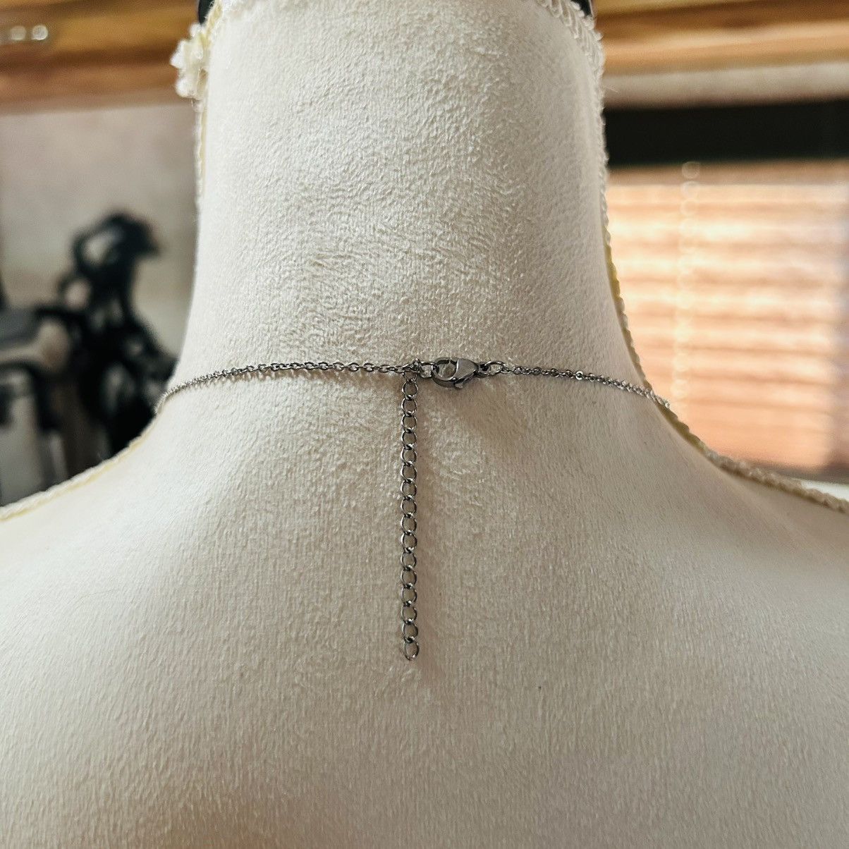 Handmade Handcrafted framed simulated opal 925 sterling necklace Size ONE SIZE - 5 Thumbnail