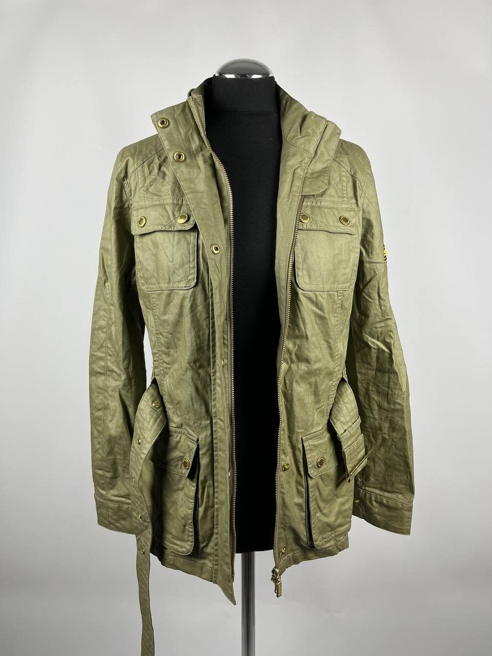 Barbour Barbour International Bearings Casual Jacket Green Belted Size XS / US 0-2 / IT 36-38 - 3 Thumbnail