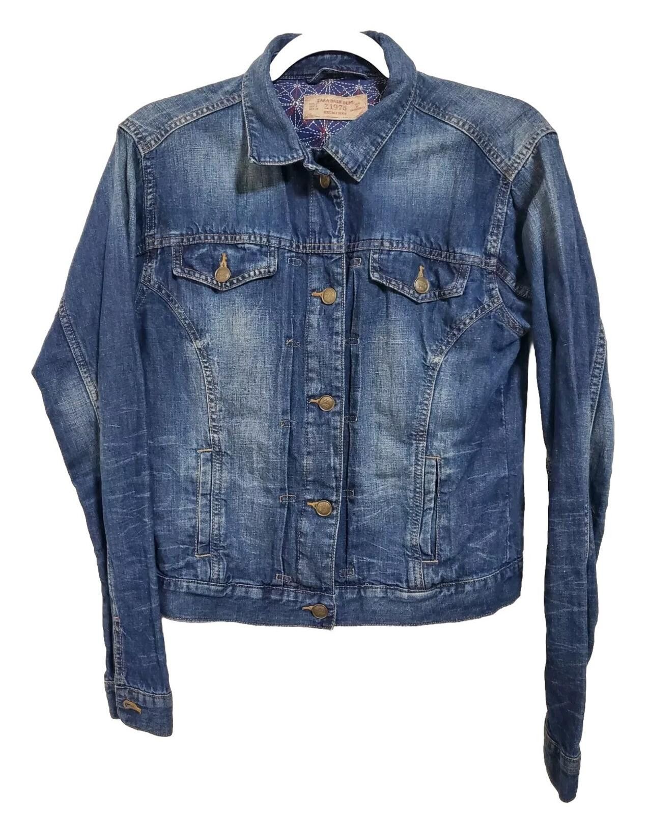 Zara Zara Basic Z1975 Heritage Denim Jacket Womens Small Size S / US 4 / IT 40 - 1 Thumbnail
