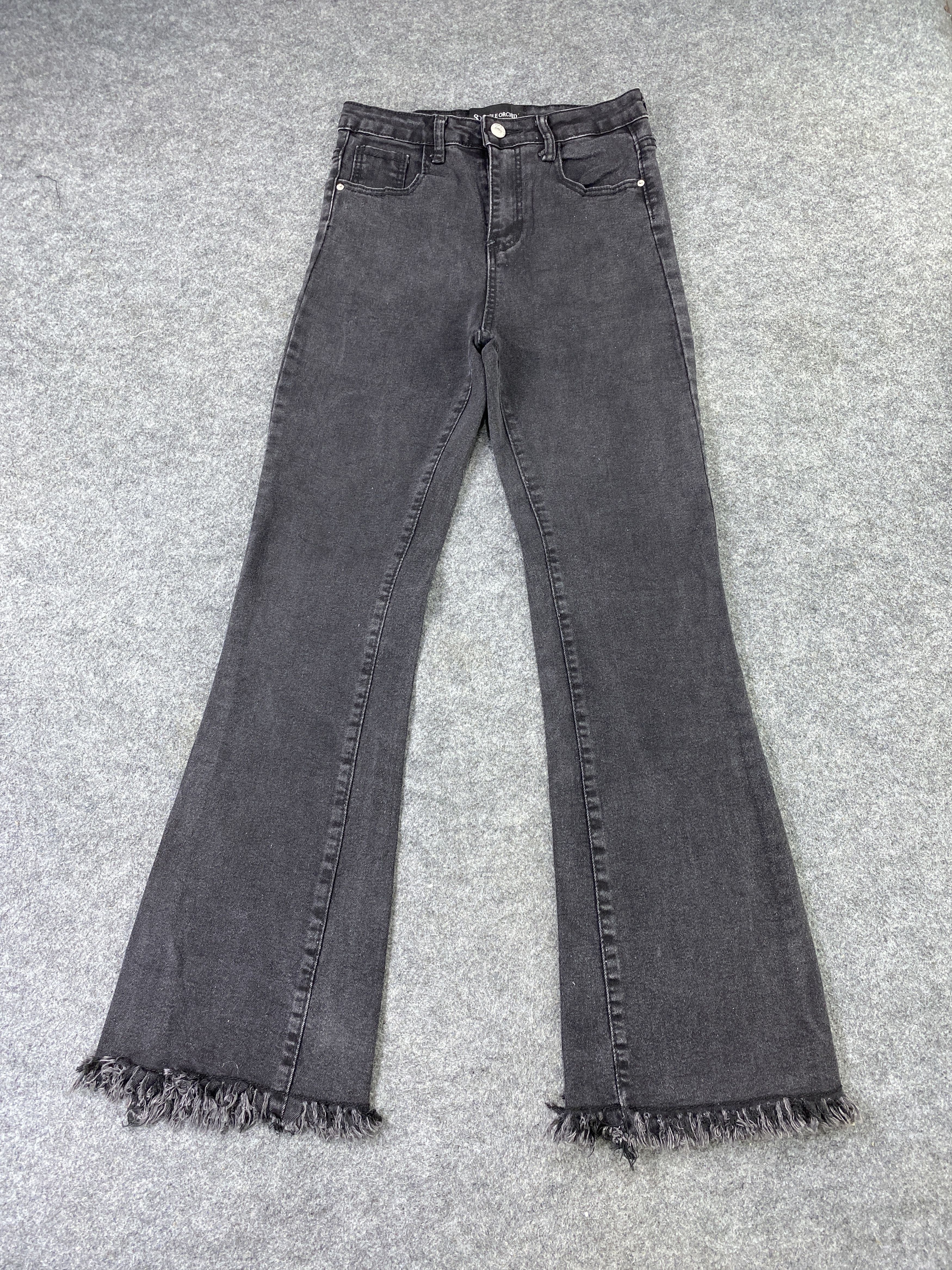 Japanese Brand Japanese Brand Smile Orchid Black Flare Jeans - J1063 Size 25" / US 0 / IT 36 - 2 Thumbnail