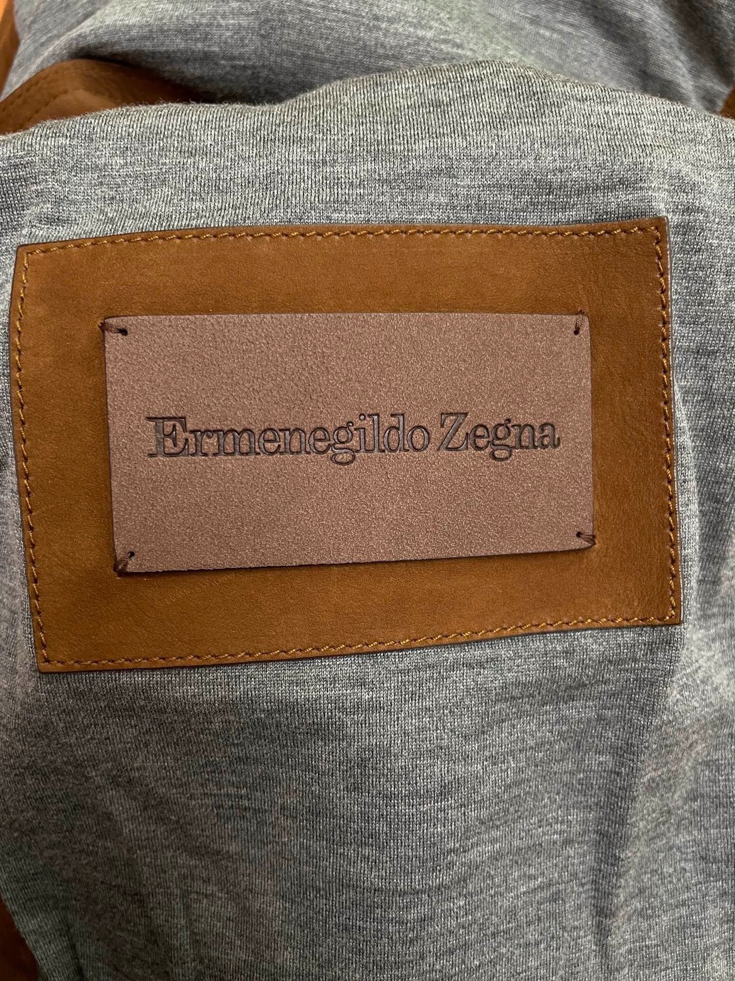 Ermenegildo Zegna ZEGNA Classic Safari Jacket Brown Suede Size 48 Size US M / EU 48-50 / 2 - 4 Thumbnail