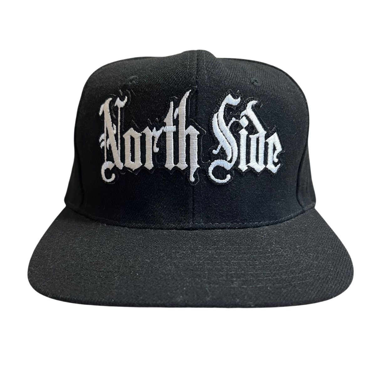Vintage North Side Old English Snapback Hat Vintage Wool Blend Rap Size ONE SIZE - 2 Thumbnail