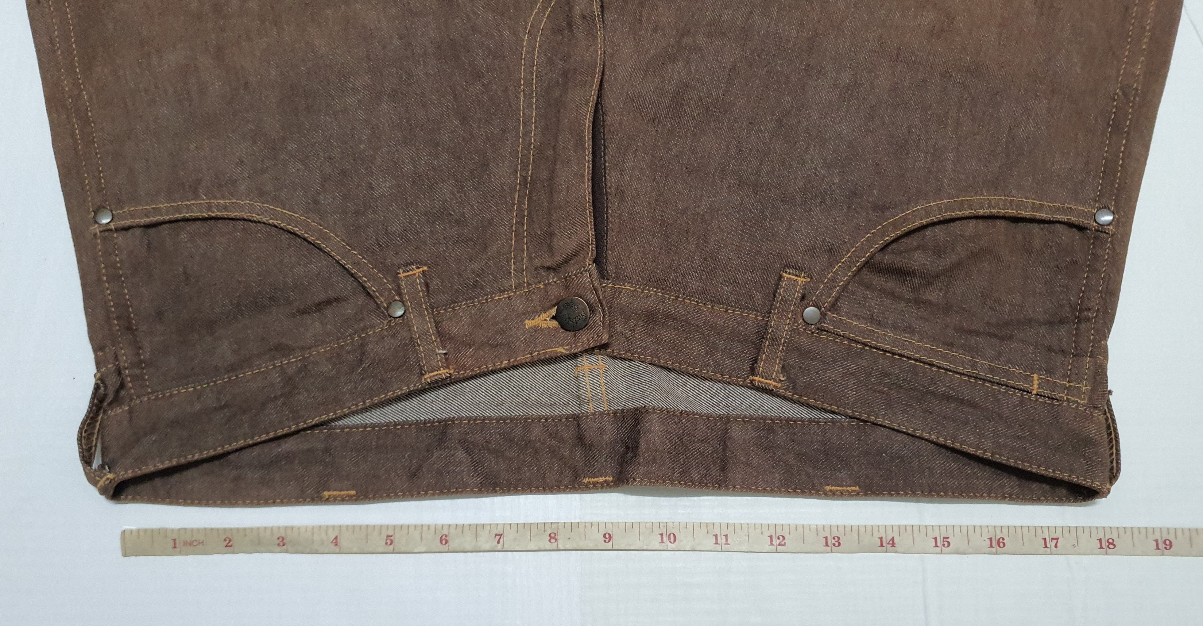 Bape Waist 36" Vintage Bathing Ape Brown Jeans, XL. (Original) Size US 36 / EU 52 - 12 Thumbnail