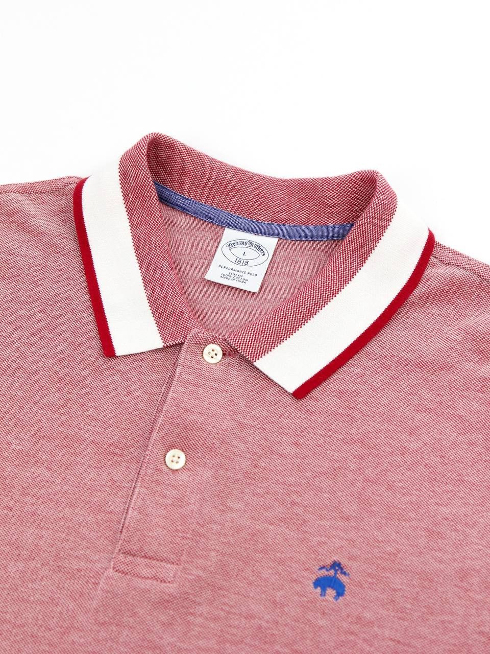 Brooks Brothers BROOKS BROTHERS Slim polo shirt with logo Size US L / EU 52-54 / 3 - 8 Thumbnail