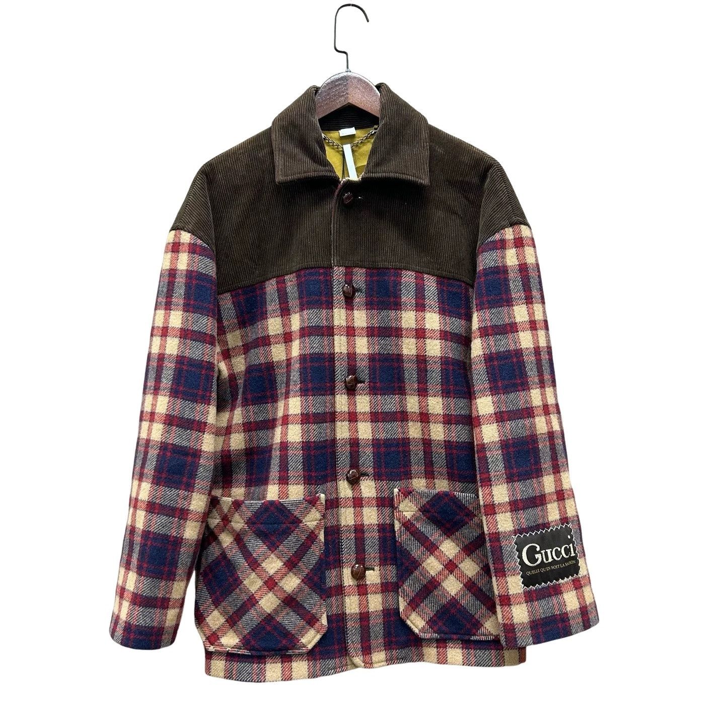 Gucci Gucci Plaid Wool Corduroy Jacket Size S Size US S / EU 44-46 / 1 - 1 Thumbnail