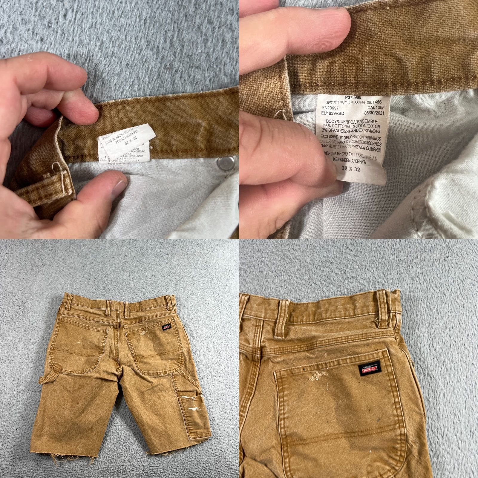Dickies VINTAGE Dickies Cargo Shorts Men's 32 Brown Workwear Cotton 5-Pocket Relaxed Fit Size US 32 / EU 48 - 8 Thumbnail