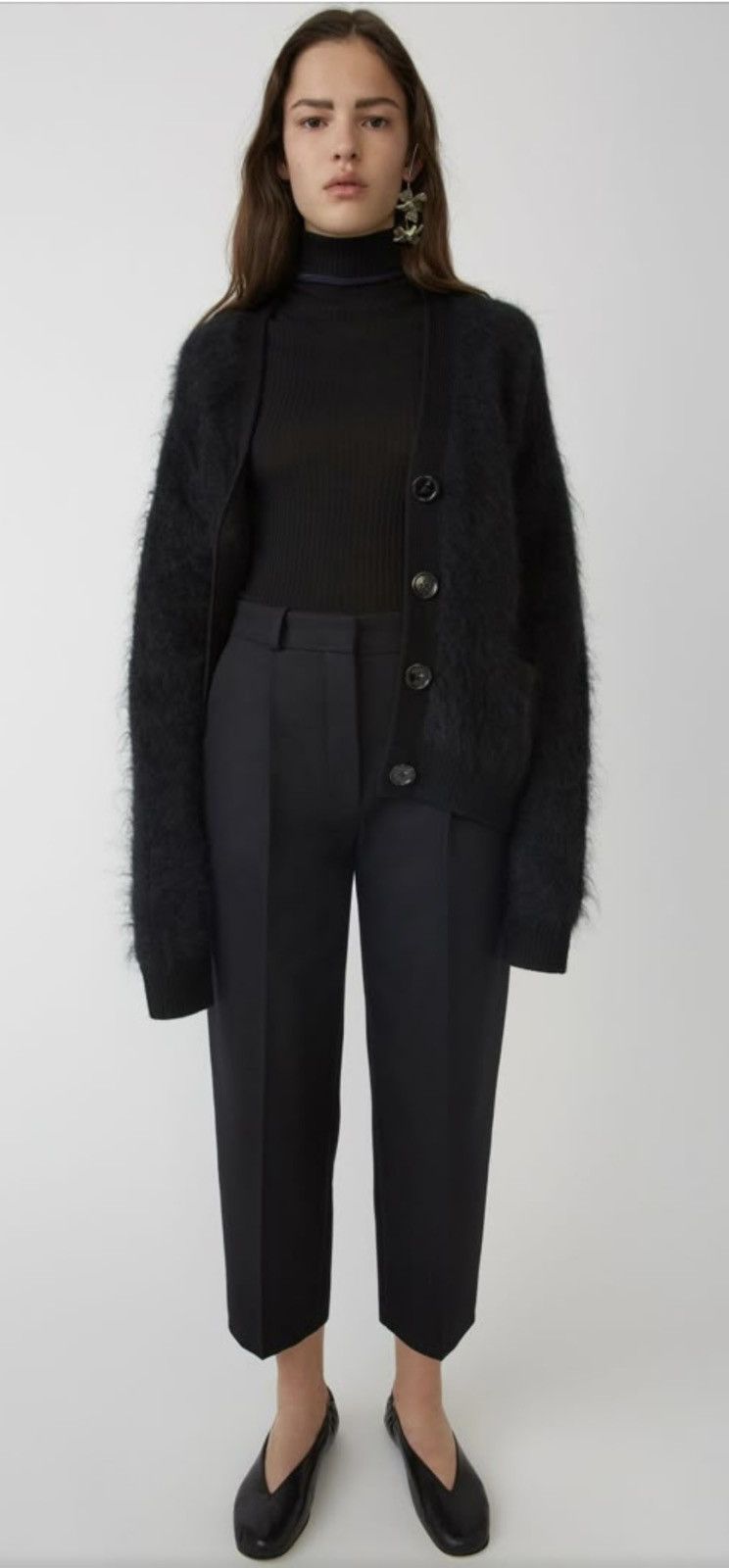 Acne Studios ACNE STUDIOS grey wool trousers NWT Size 24" / US 00 / IT 34 - 4 Thumbnail