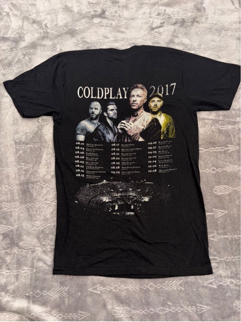 Alstyle Men's Alstyle Coldplay Tour T-shirt Size M Black Size US M / EU 48-50 / 2 - 10 Thumbnail