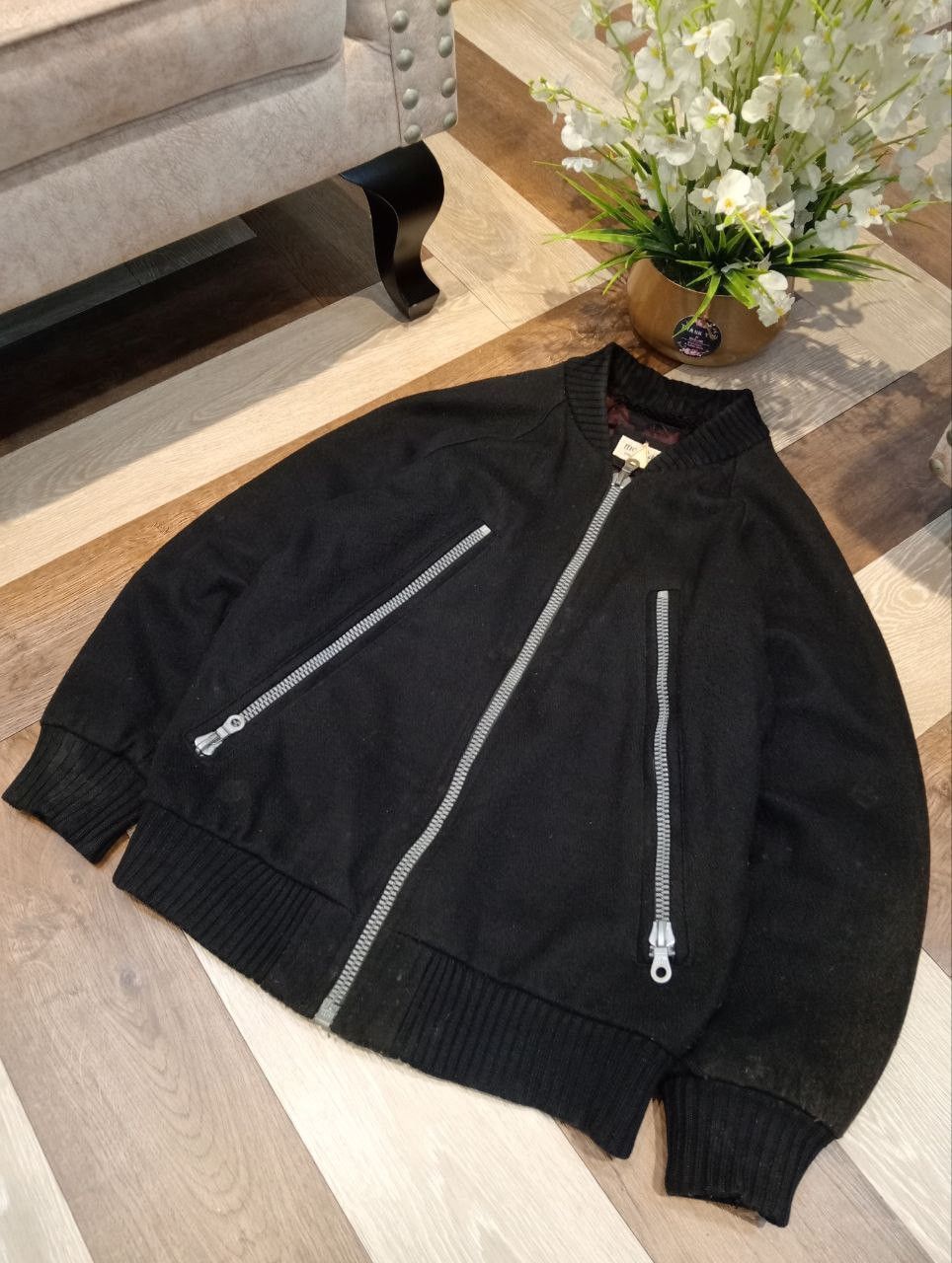Monitaly VINTAGE MONITALY ZIPPER WOOL BLEND JACKET SIZE L Size US L / EU 52-54 / 3 - 2 Thumbnail
