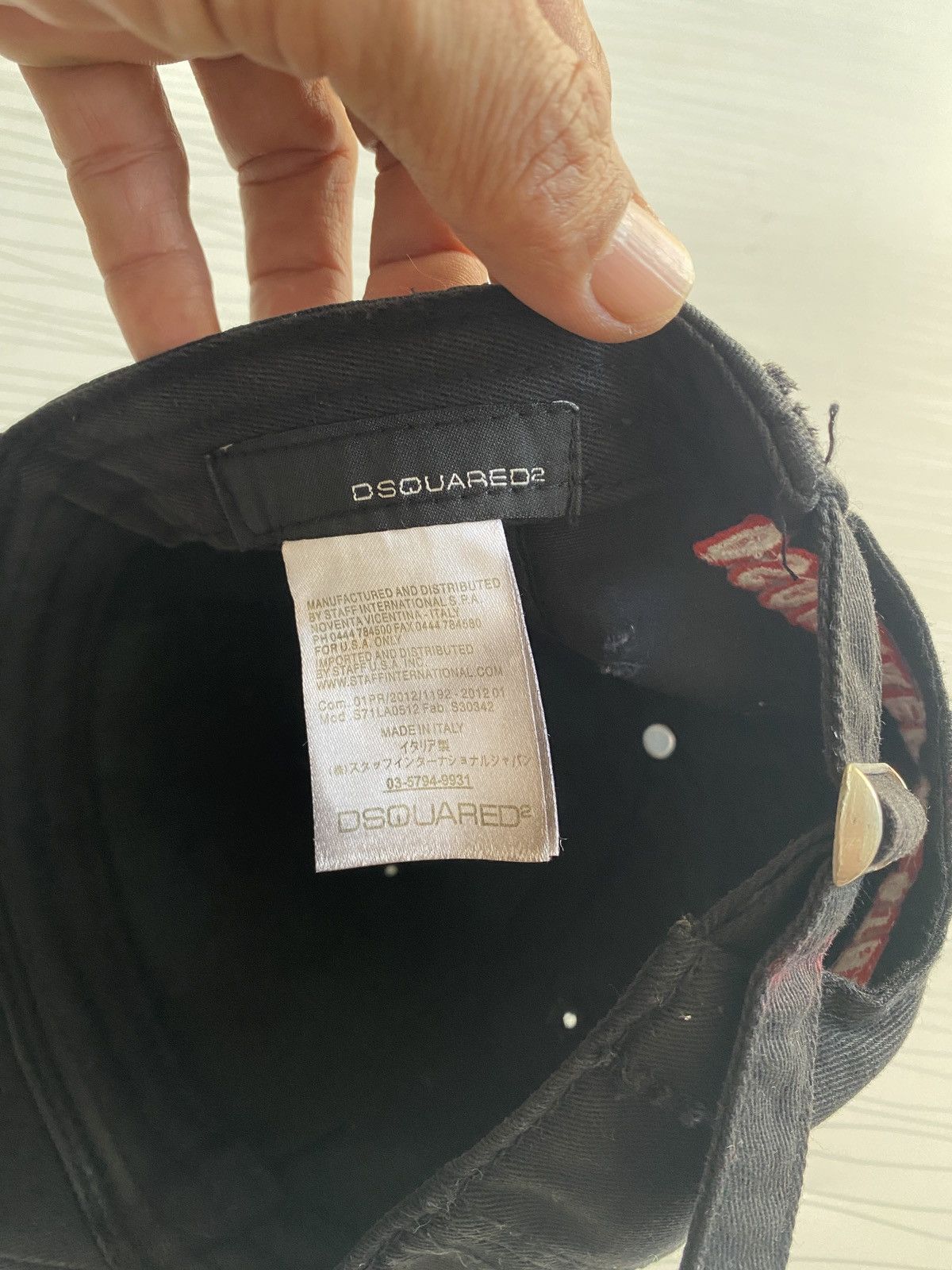 Dsquared2 Dsquared2 Distressed Fadded Cap Size ONE SIZE - 8 Thumbnail