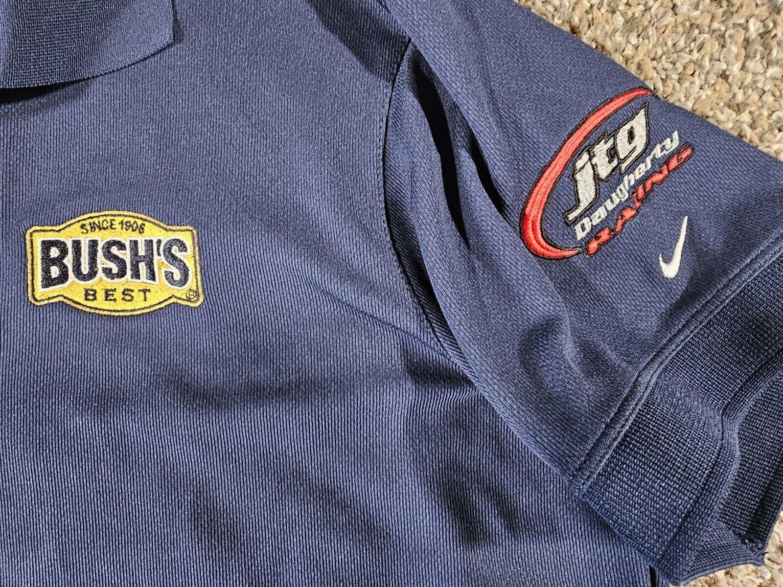 Nike NASCAR #37 47 Bushs Best JTG Racing Nike Dri-Fit Polo Wmn XL Size ONE SIZE - 2 Thumbnail