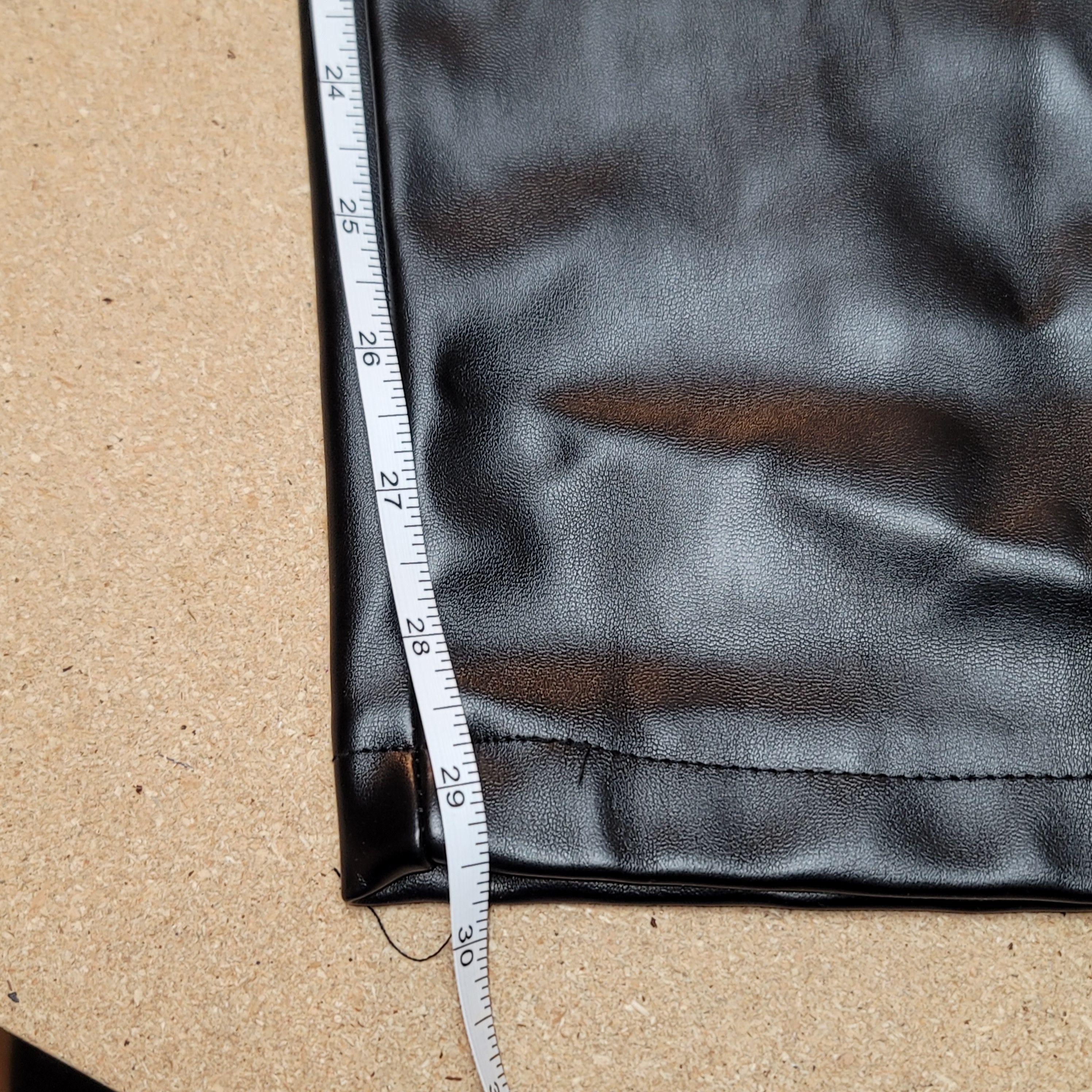 Designer Pleather Pants (Like New) Size US 31 - 4 Thumbnail