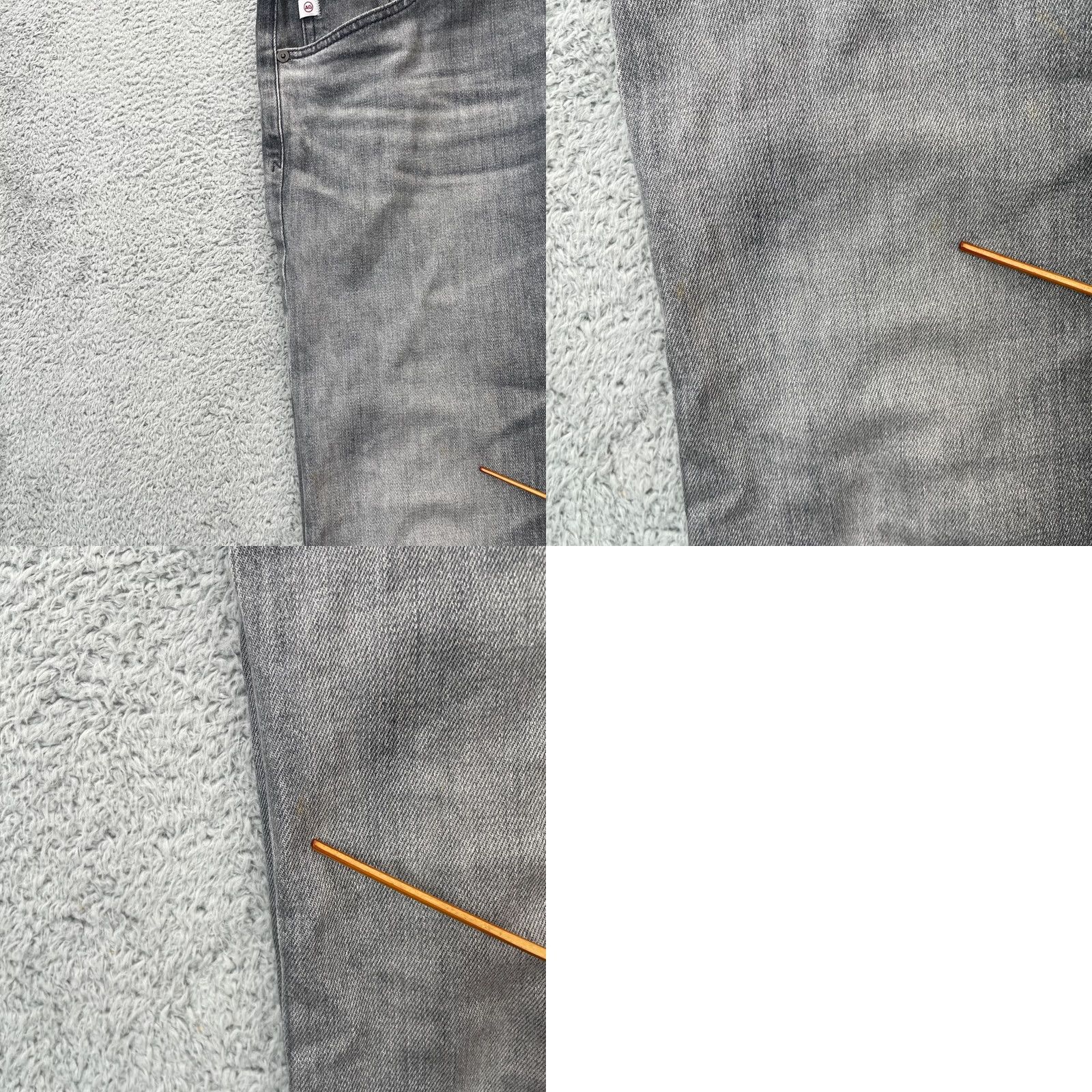 Vintage AG Adriano Goldschmied Jeans Mens 31R Gray The Tellis Modern Slim Straight Leg Shirt? Size US 31 - 9 Thumbnail