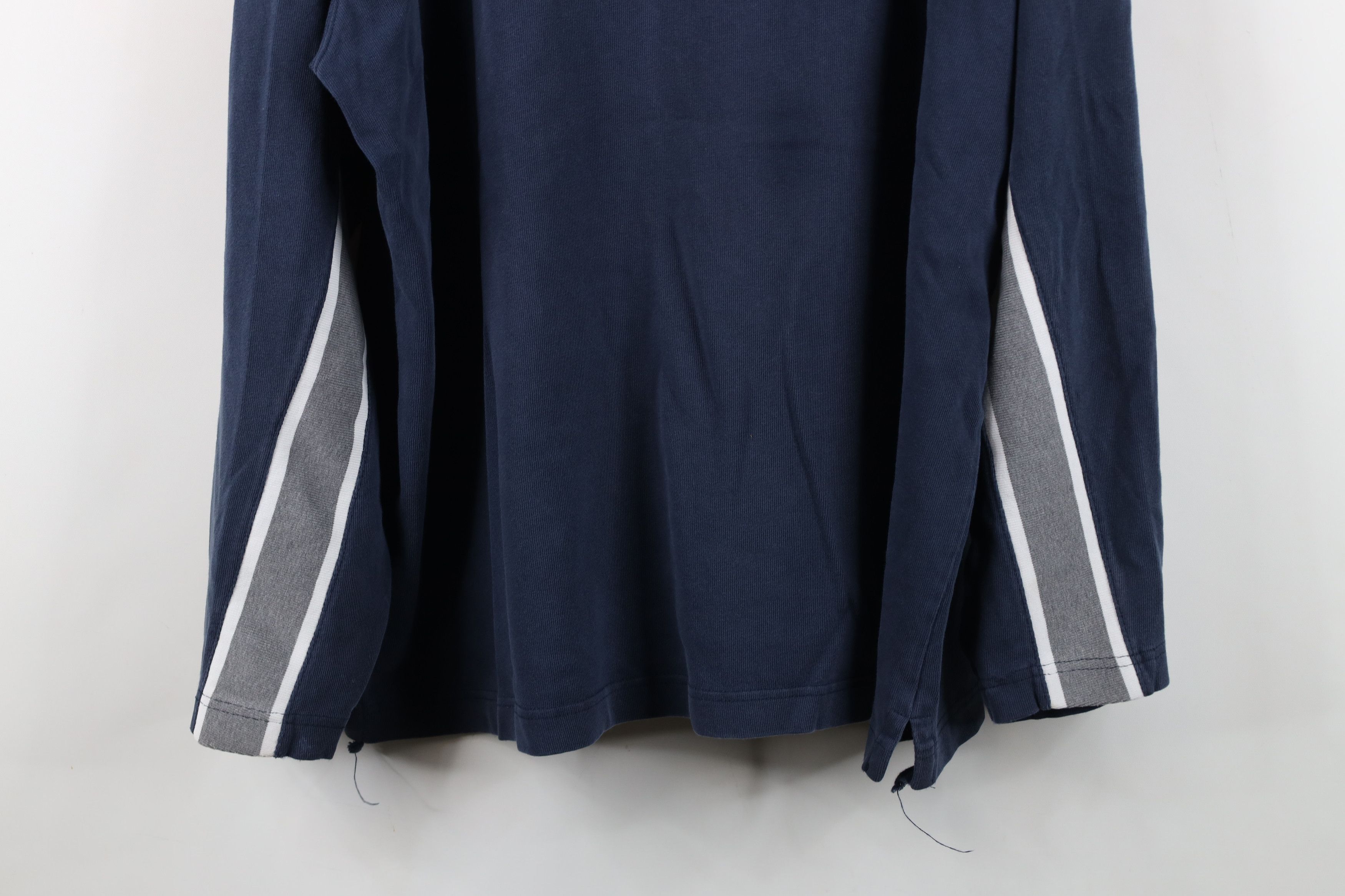 Gap Vintage 90s Gap Block Ribbed Knit Long Sleeve T-Shirt Blue Size US XL / EU 56 / 4 - 3 Thumbnail