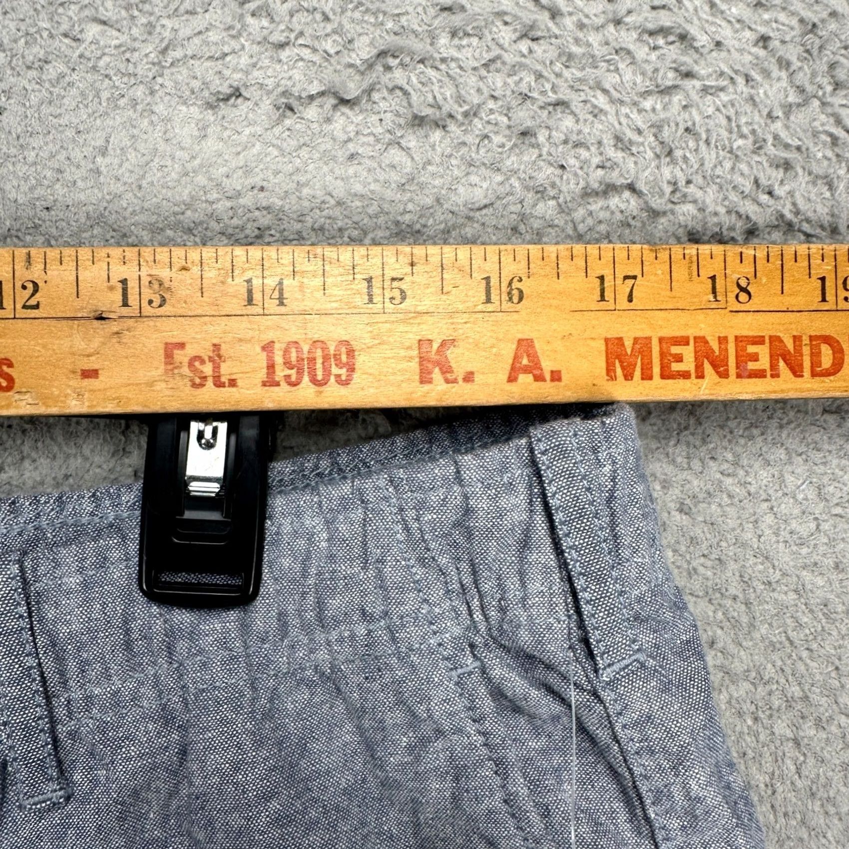 Gap GAP Mens Linen Blend Shorts Large Blue Pull On Drawstring Stretch Waistband NEW Size US 33 - 7 Thumbnail
