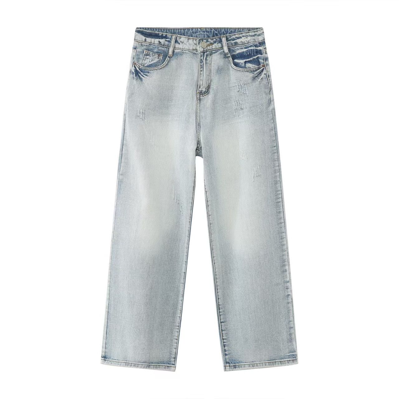 Japanese Brand × Vintage Washed and Aged Simple Casual Loose Jeans Size US 26 / EU 42 - 5 Thumbnail