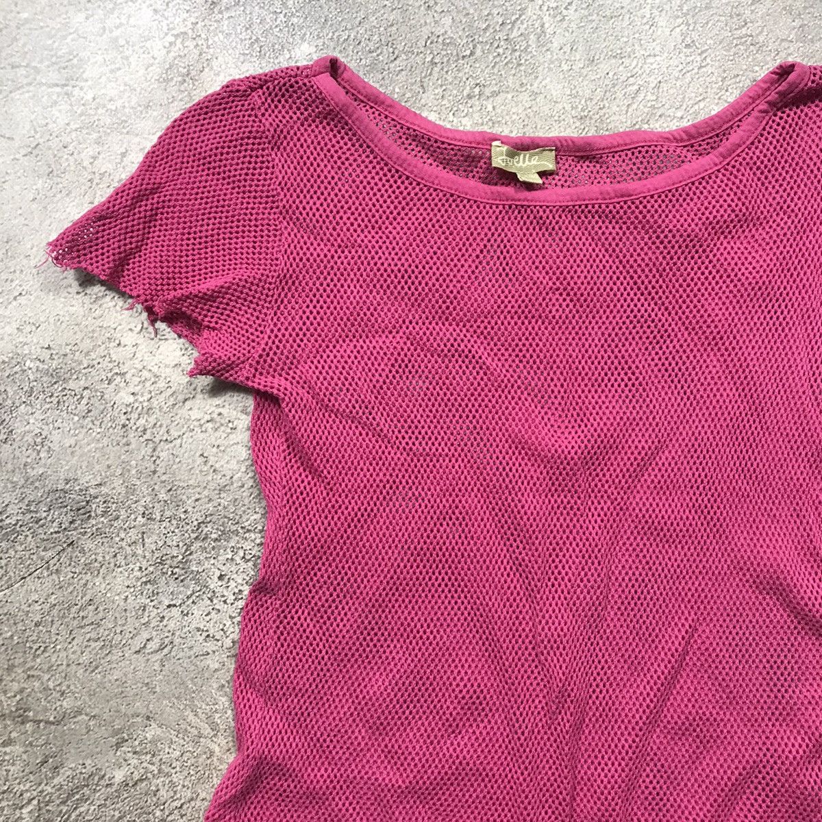 Vintage Vintage Y2K Mesh Tee Sun Faded Pink Streetwear Skate Small Size S / US 4 / IT 40 - 2 Thumbnail