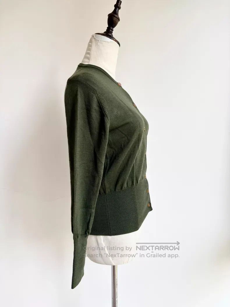 Vivienne Westwood Vivienne Westwood Olive Green Saturn Knit Top with Buttons Size M / US 6-8 / IT 42-44 - 3 Thumbnail