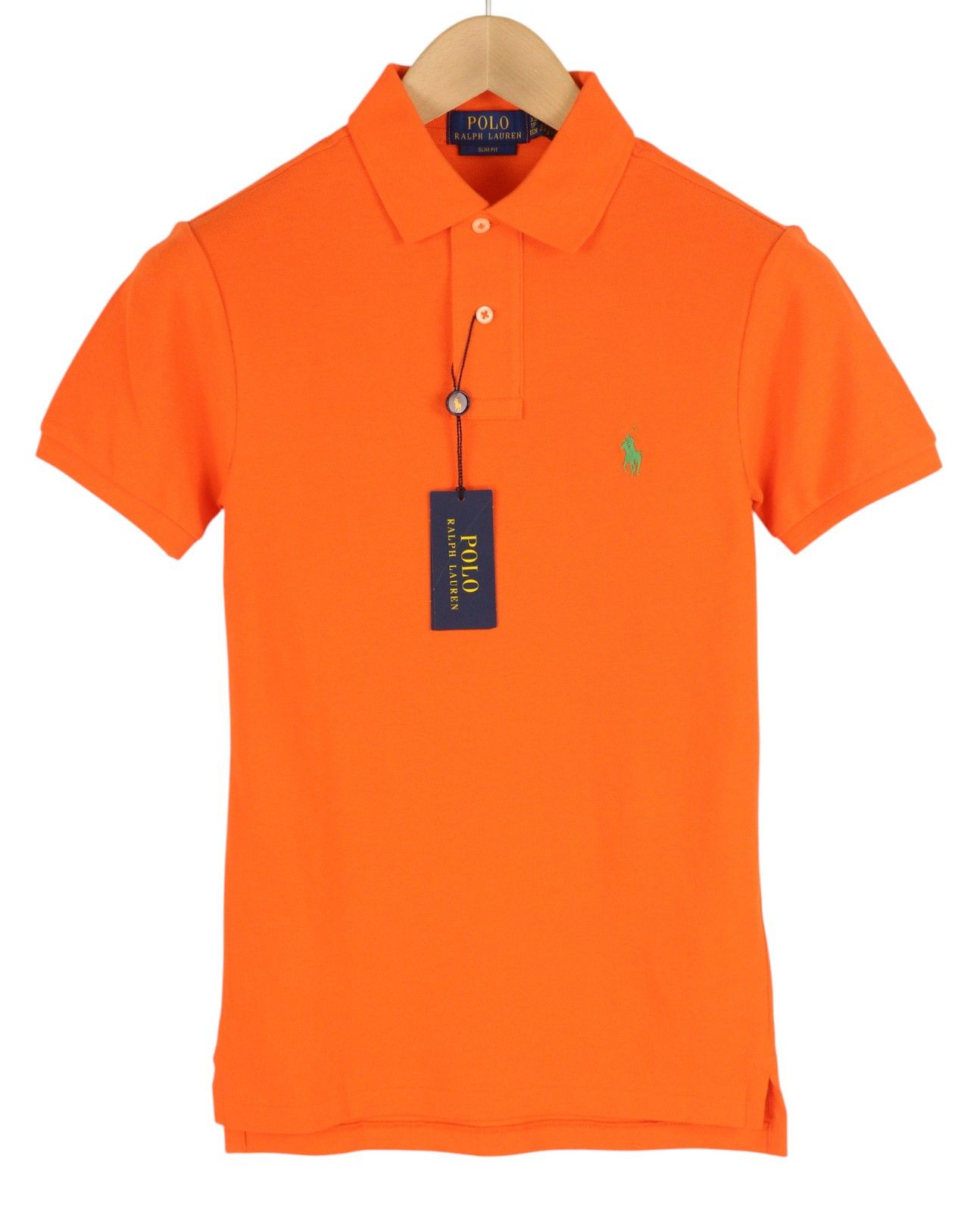 Polo Ralph Lauren SLIM FIT XS Orange Short Sleeve Polo Neck T-Shirt 84517 Size US XS / EU 42 / 0 - 1 Thumbnail