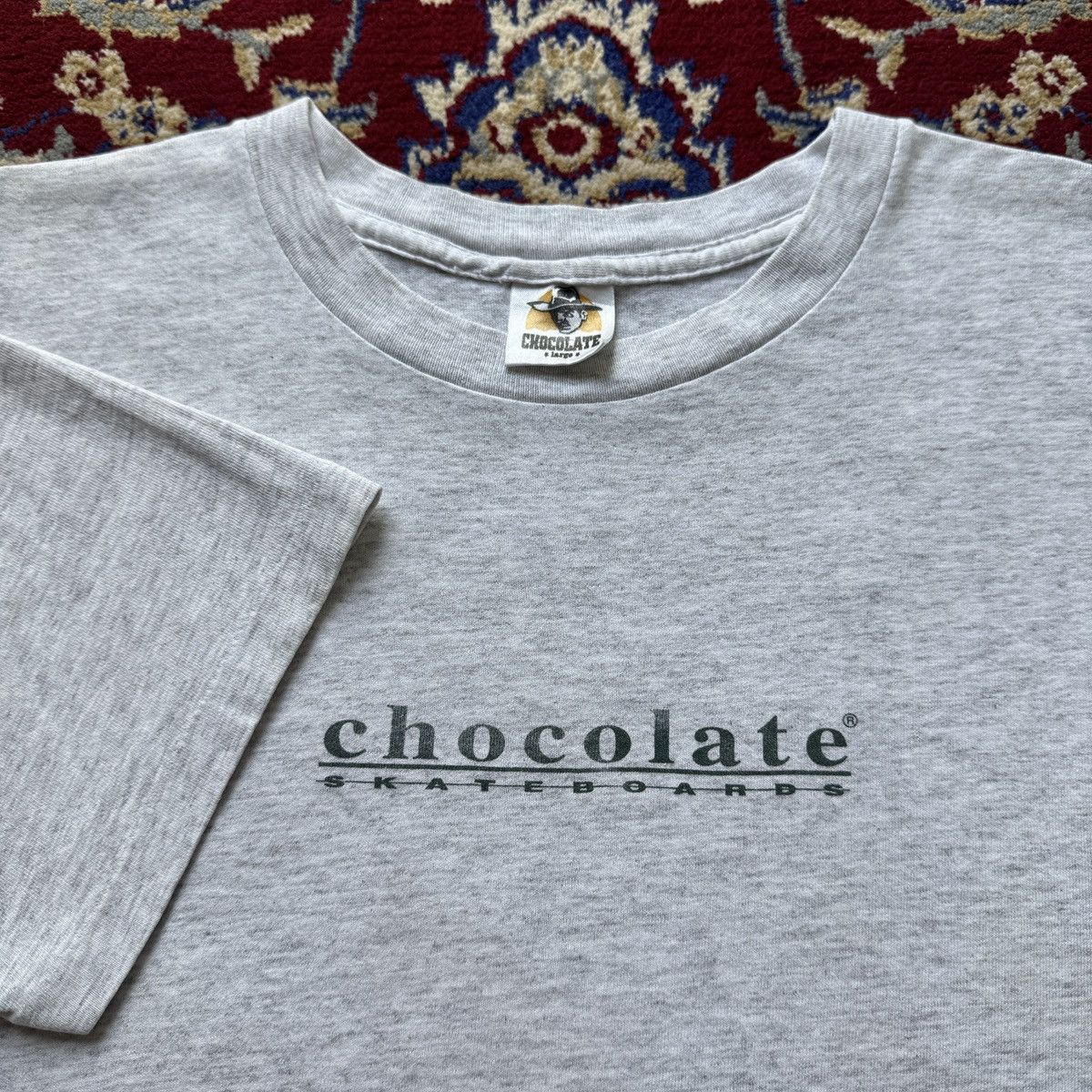 Vintage 90s Chocolate skateboards Cowboy Tag skater tee
